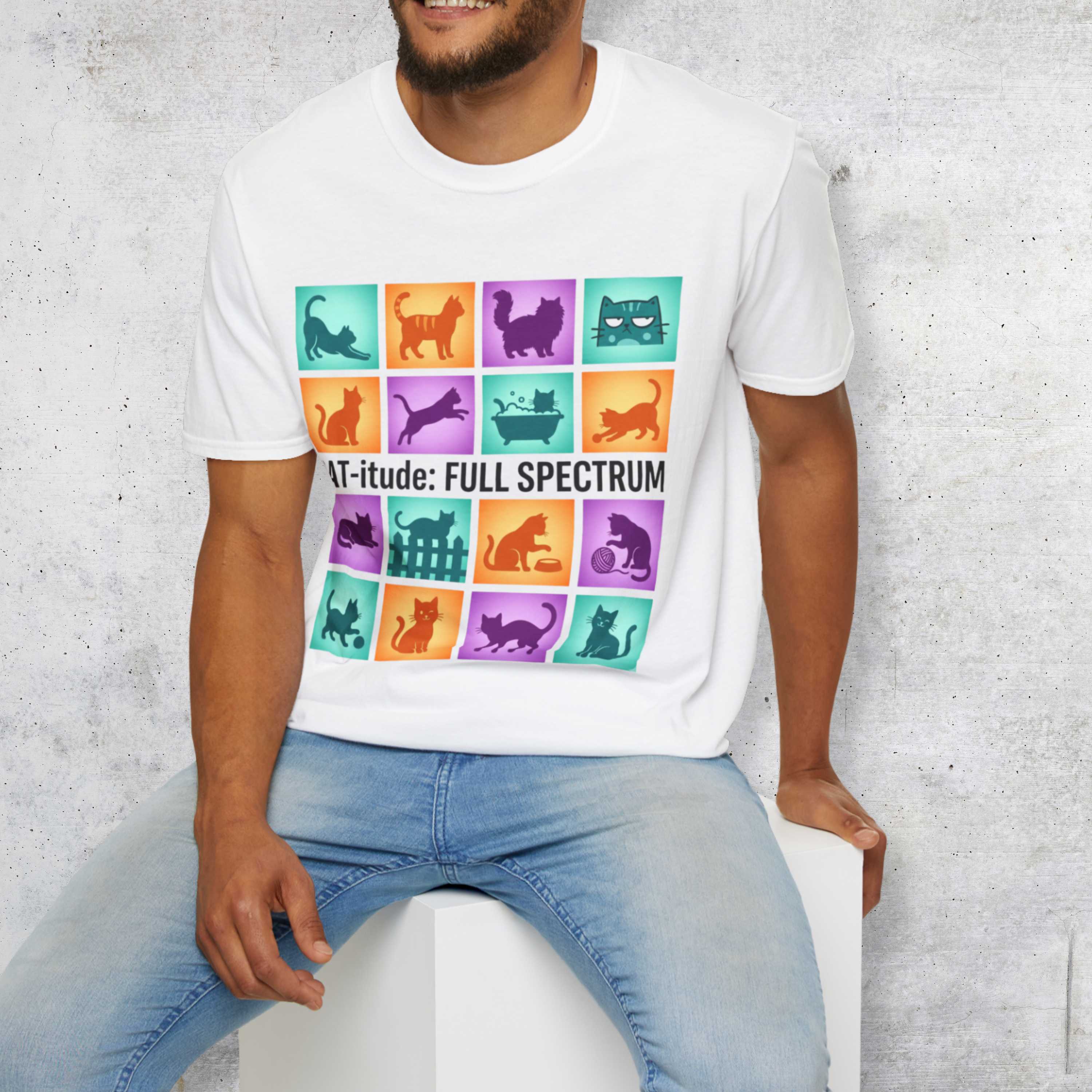 Catitude Full Spectrum Cat T-Shirt