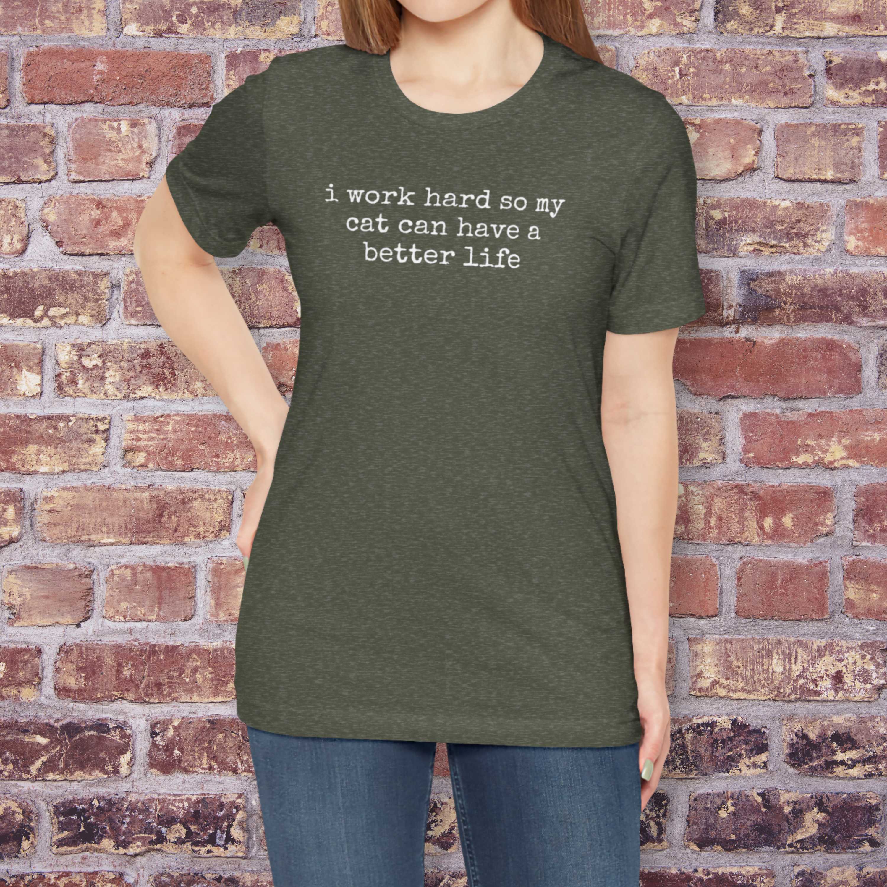 I Work Hard So My Cat Can Have A Better Life T-Shirt