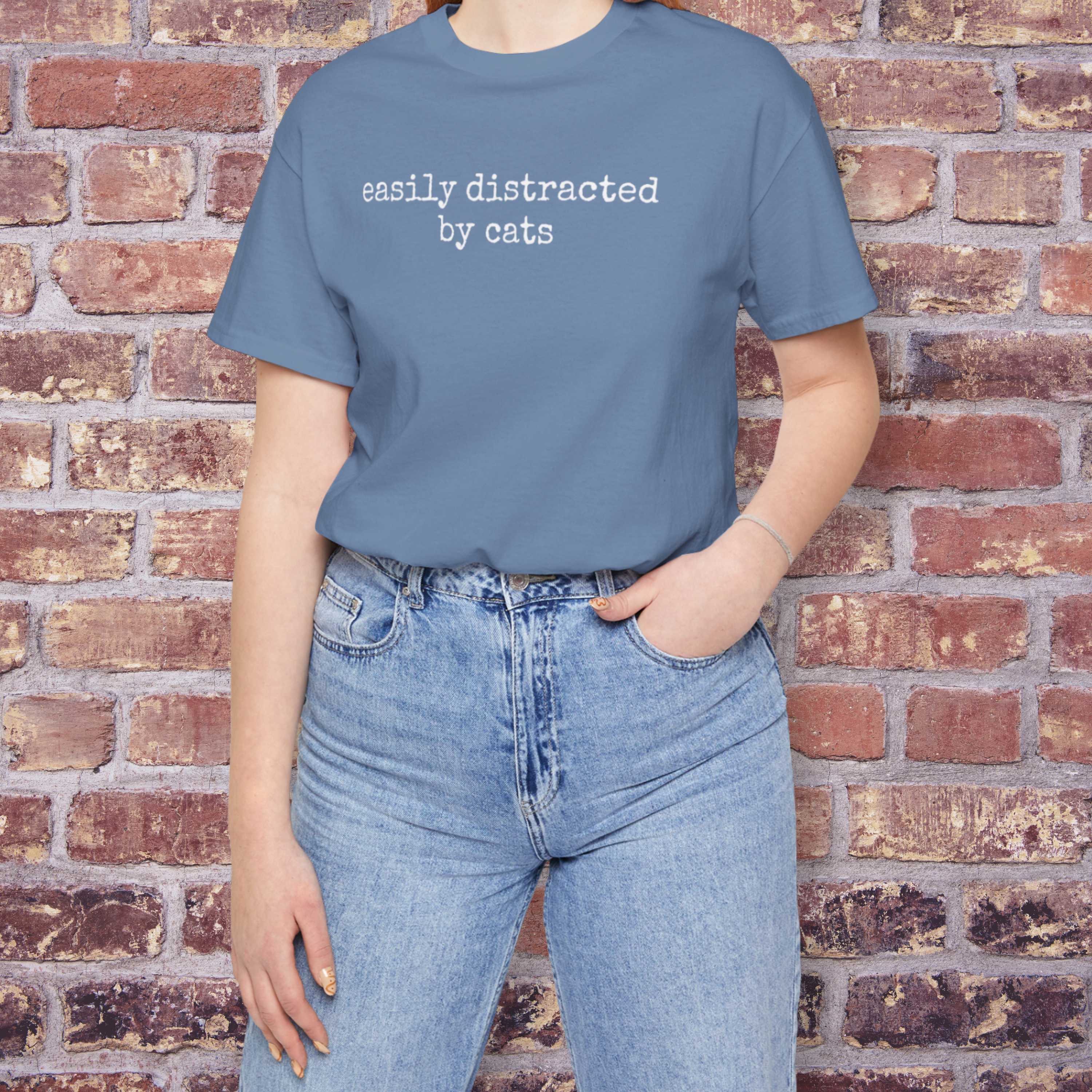 Easily Distracted by Cats  T-Shirt