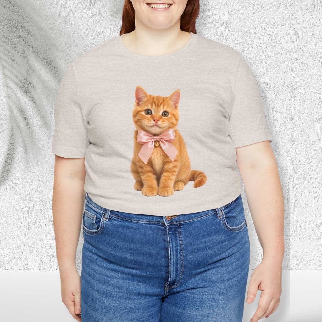Orange Kitten Smiling T-Shirt