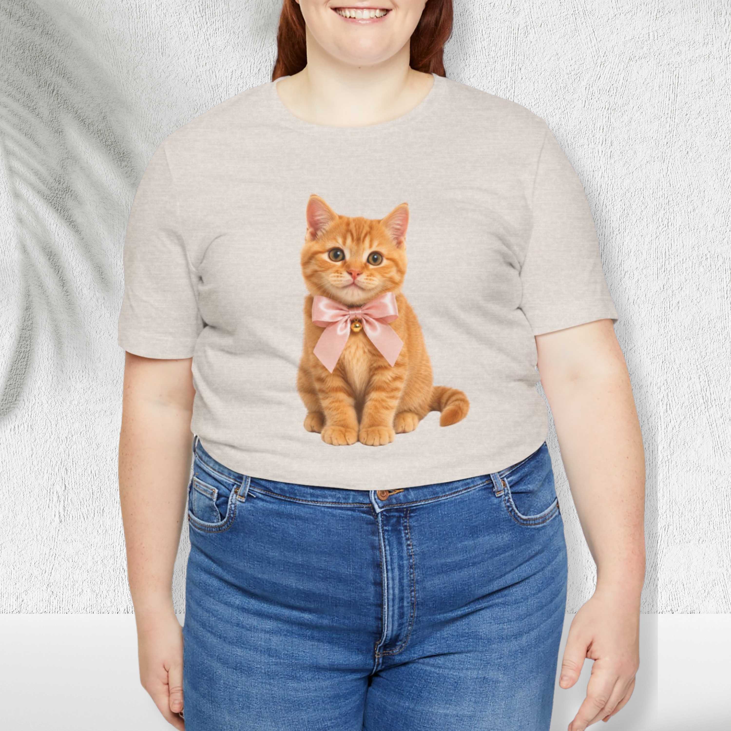 Orange Kitten Smiling T-Shirt