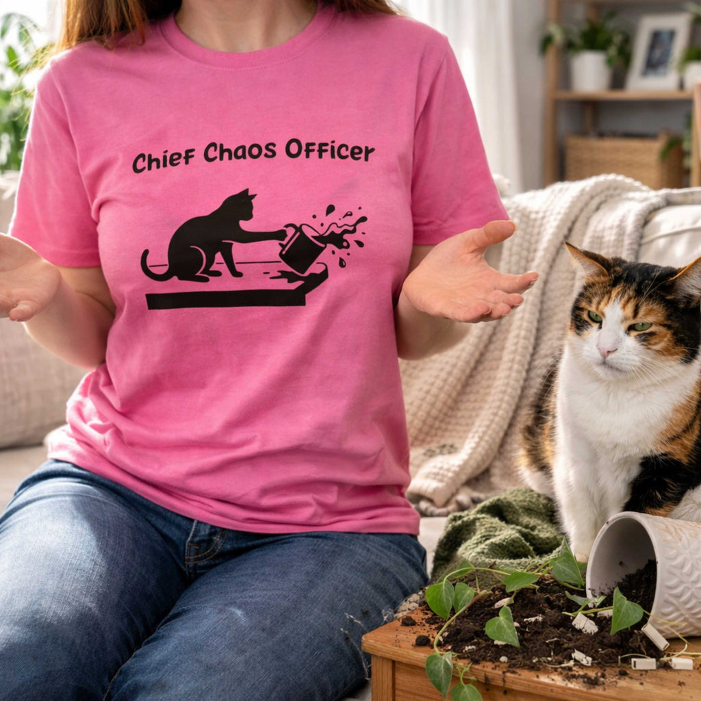 Chief Chaos Officer Cat T-Shirt