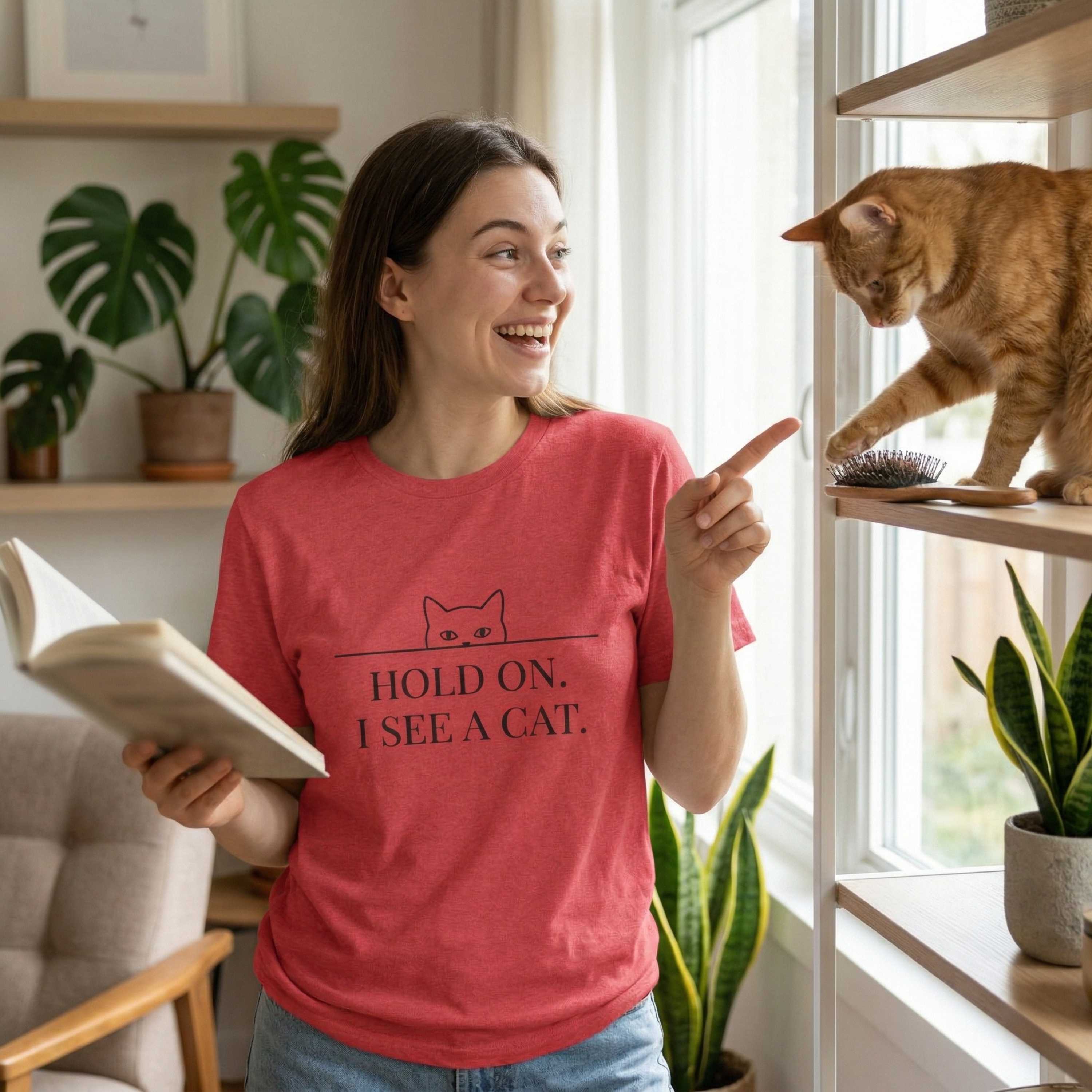 Hold On. I See a Cat. T-Shirt