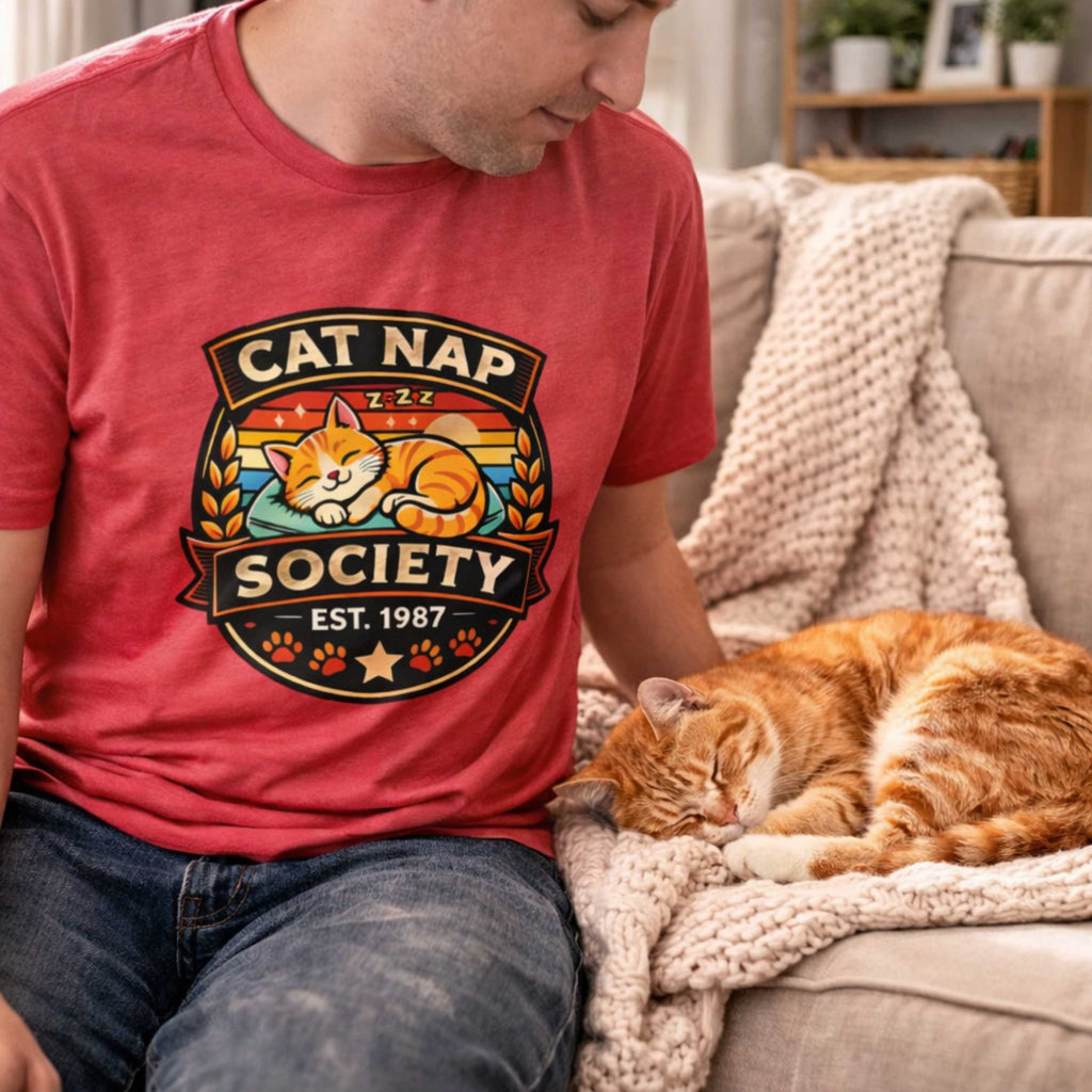 Cat Nap Society Orange Tabby T-Shirt