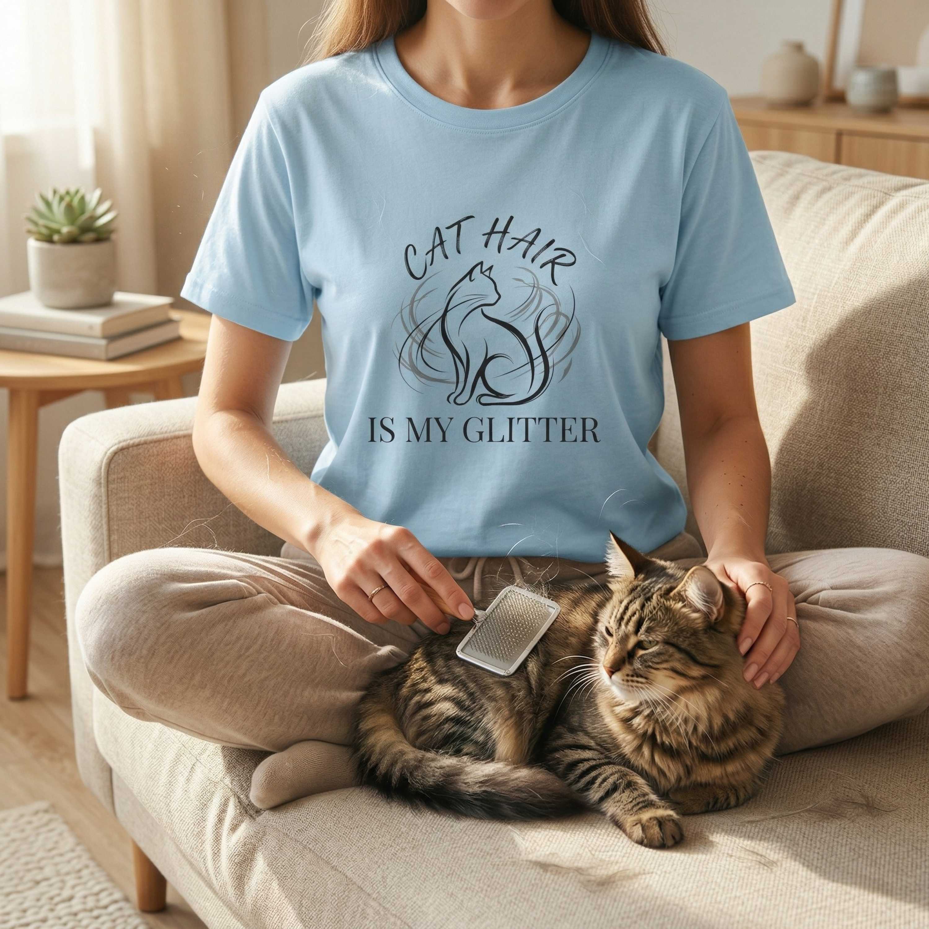 Cat Hair is My Glitter T-Shirt