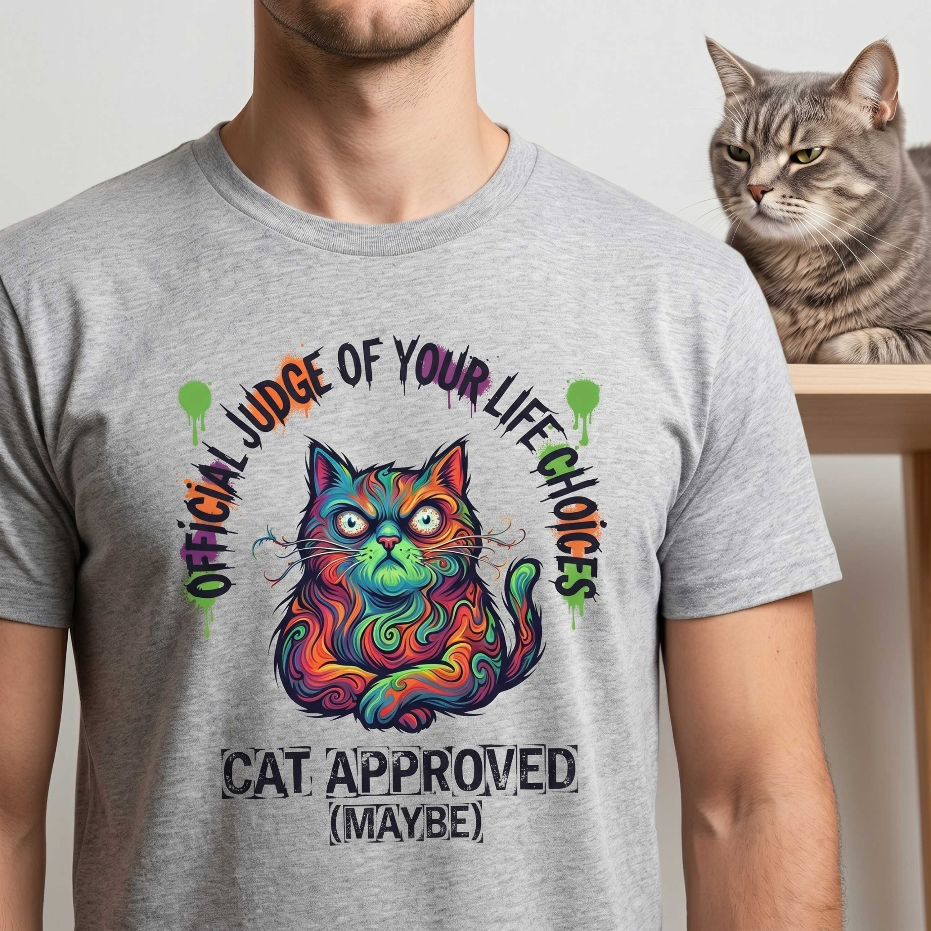 Official Judge of Life Choices Cat T-Shirt