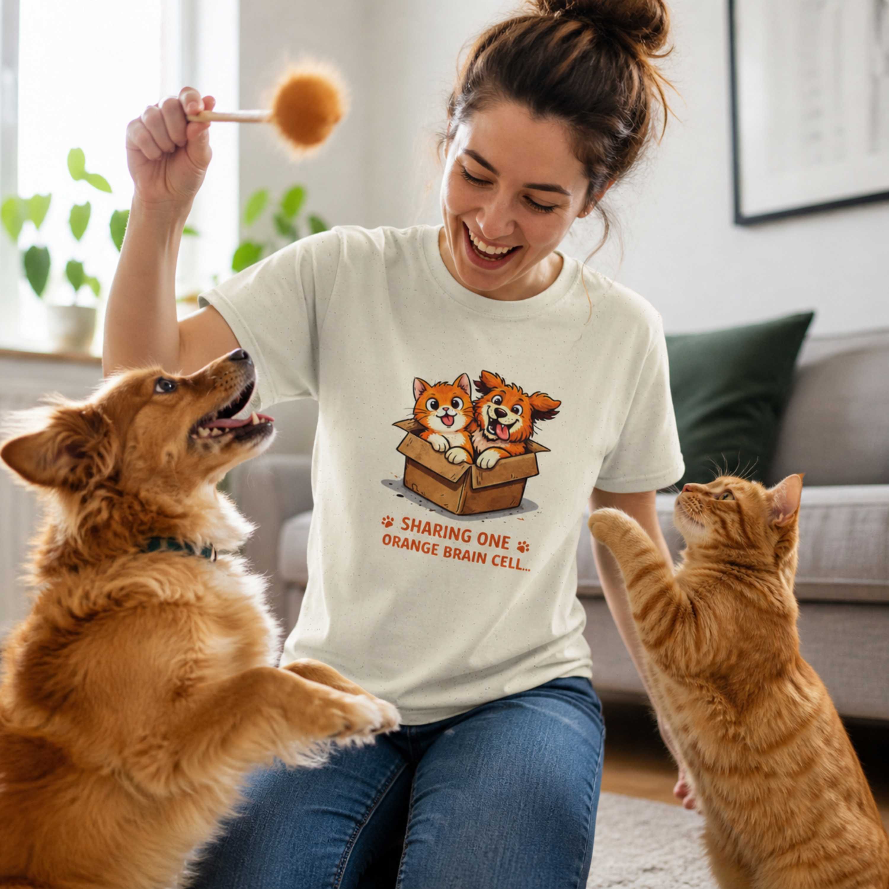 Sharing One Orange Brain Cell T-Shirt