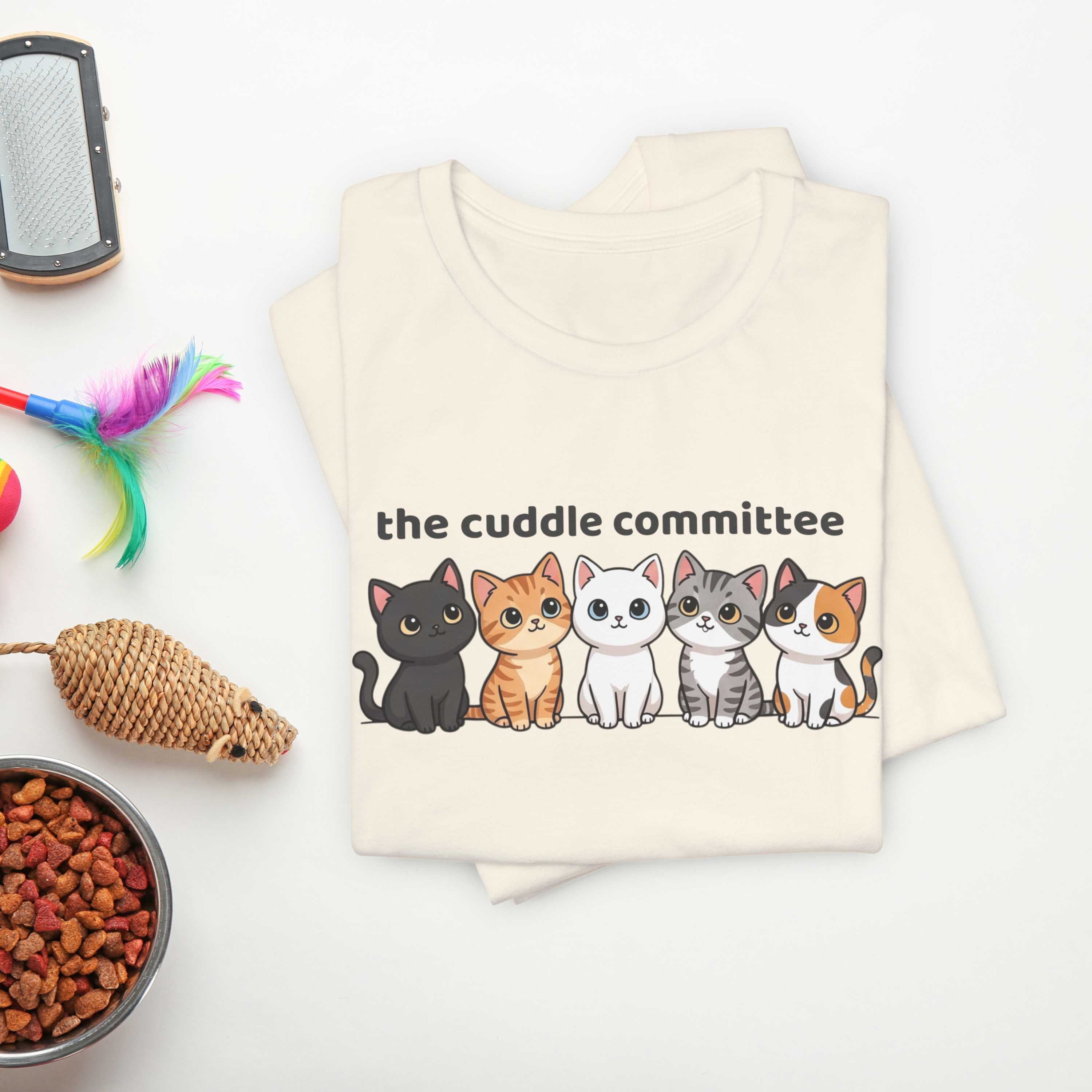 The Cuddle Committee Cat T-Shirt