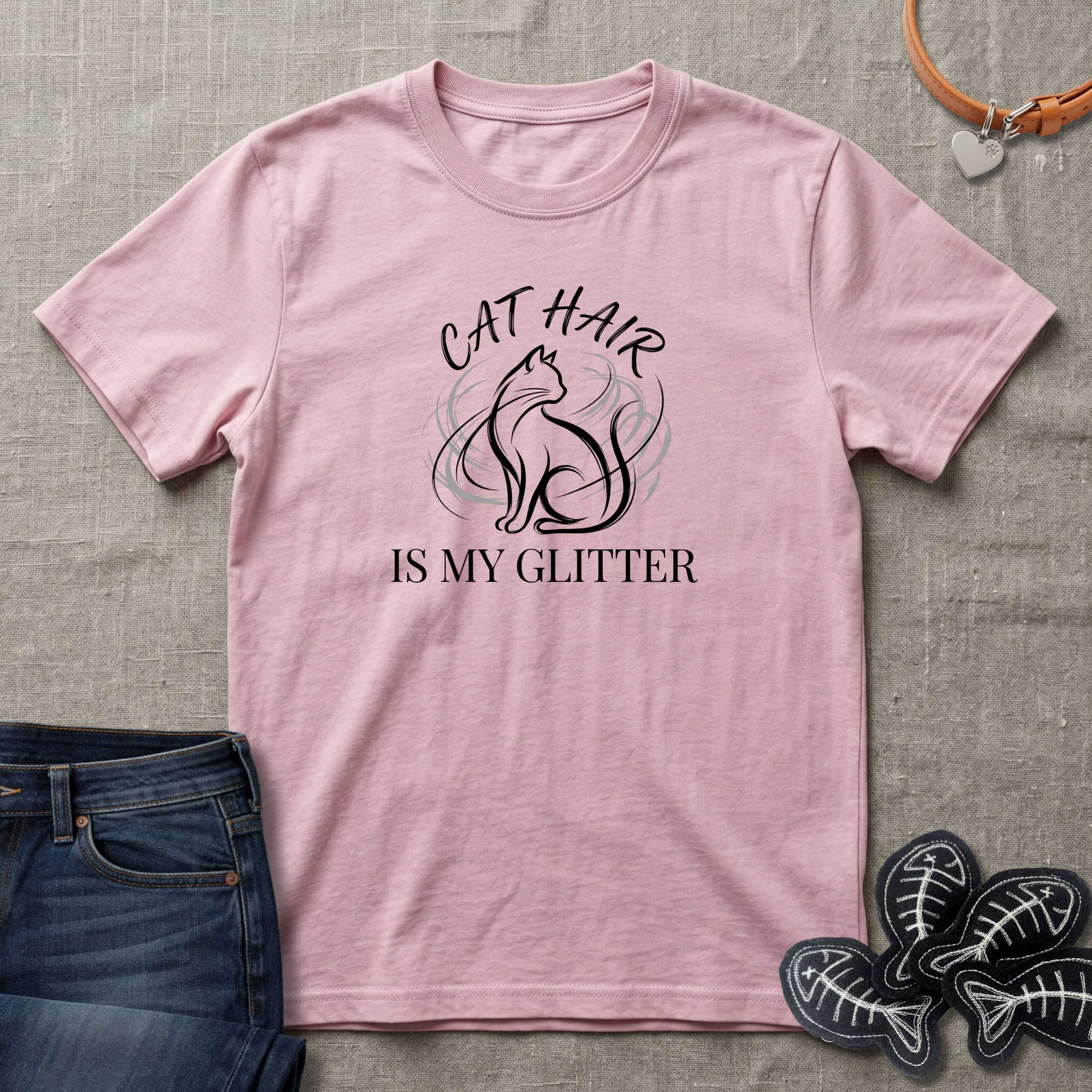 Cat Hair is My Glitter T-Shirt