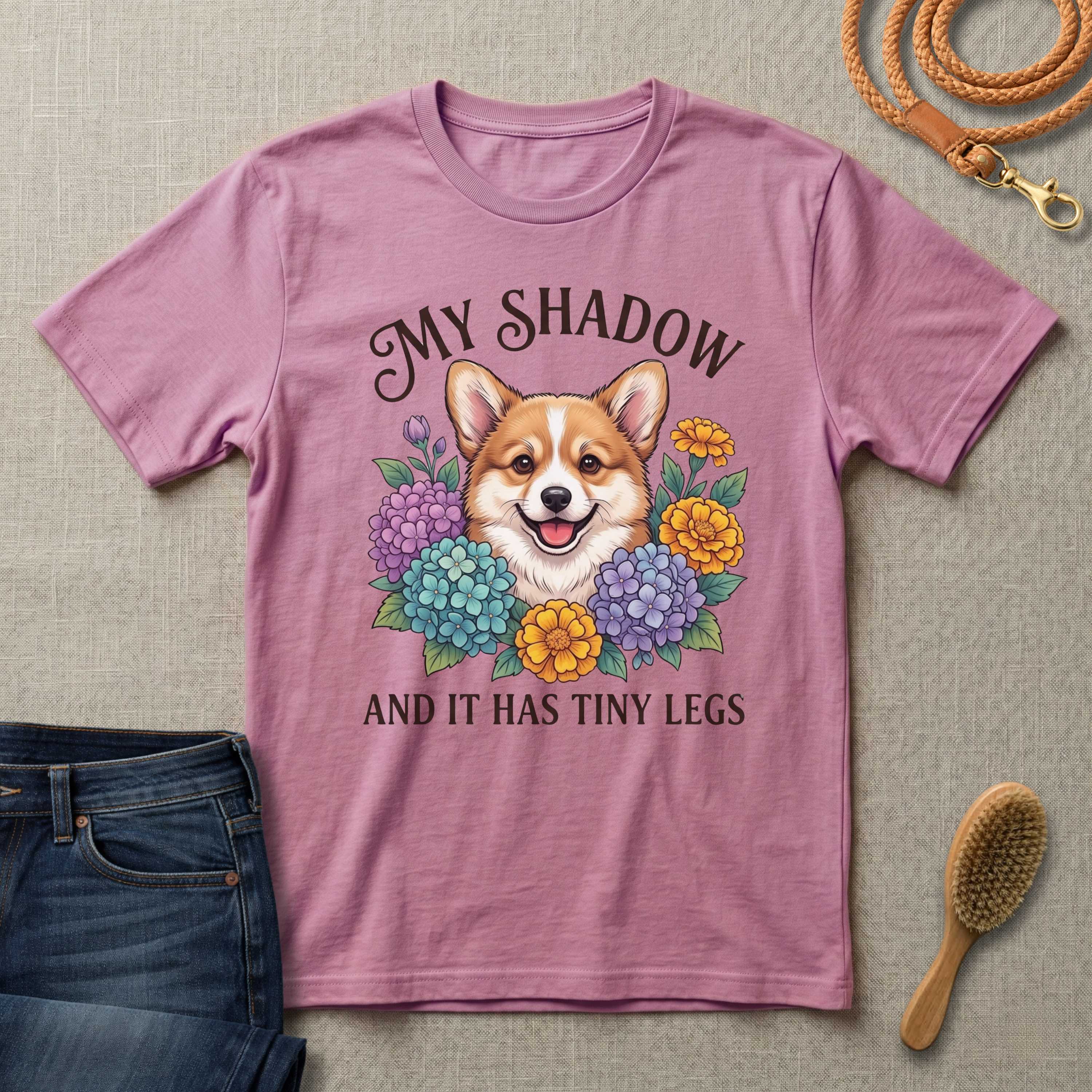 My Shadow Has Tiny Legs Dog T-Shirt