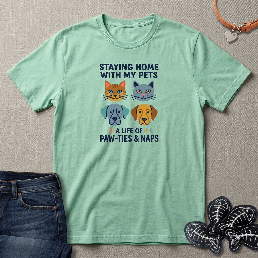 Staying Home with my Pets T-Shirt
