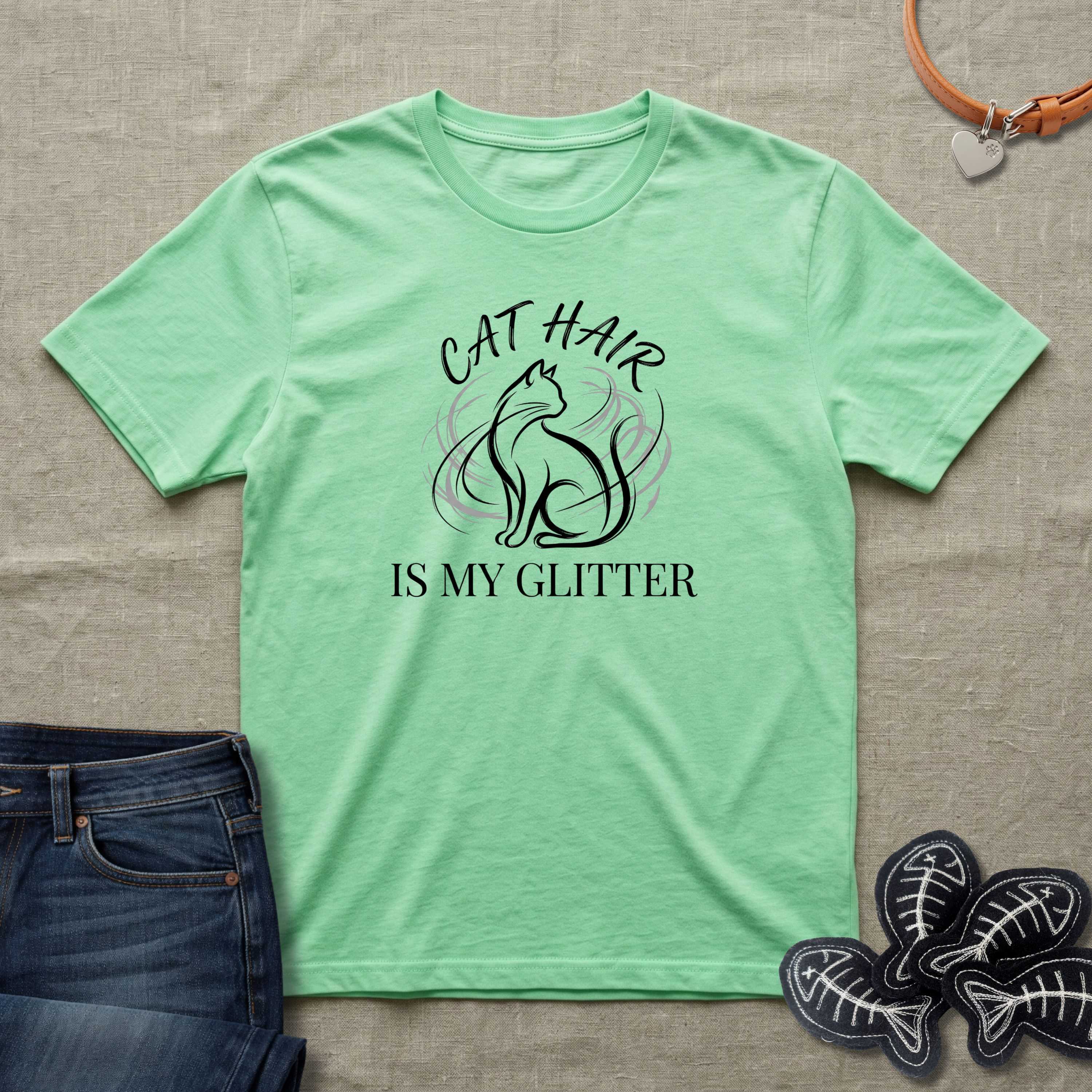 Cat Hair is My Glitter T-Shirt