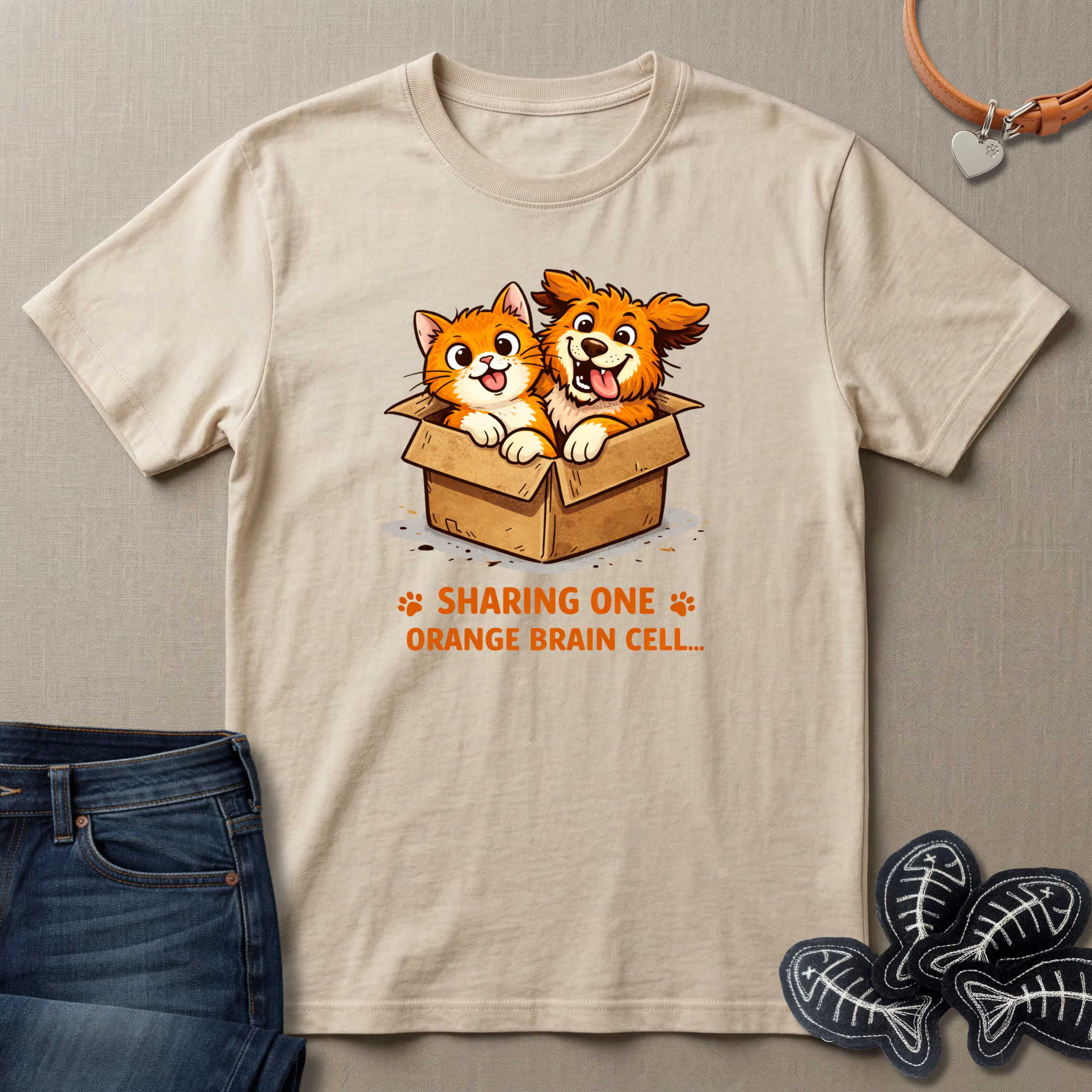 Sharing One Orange Brain Cell T-Shirt