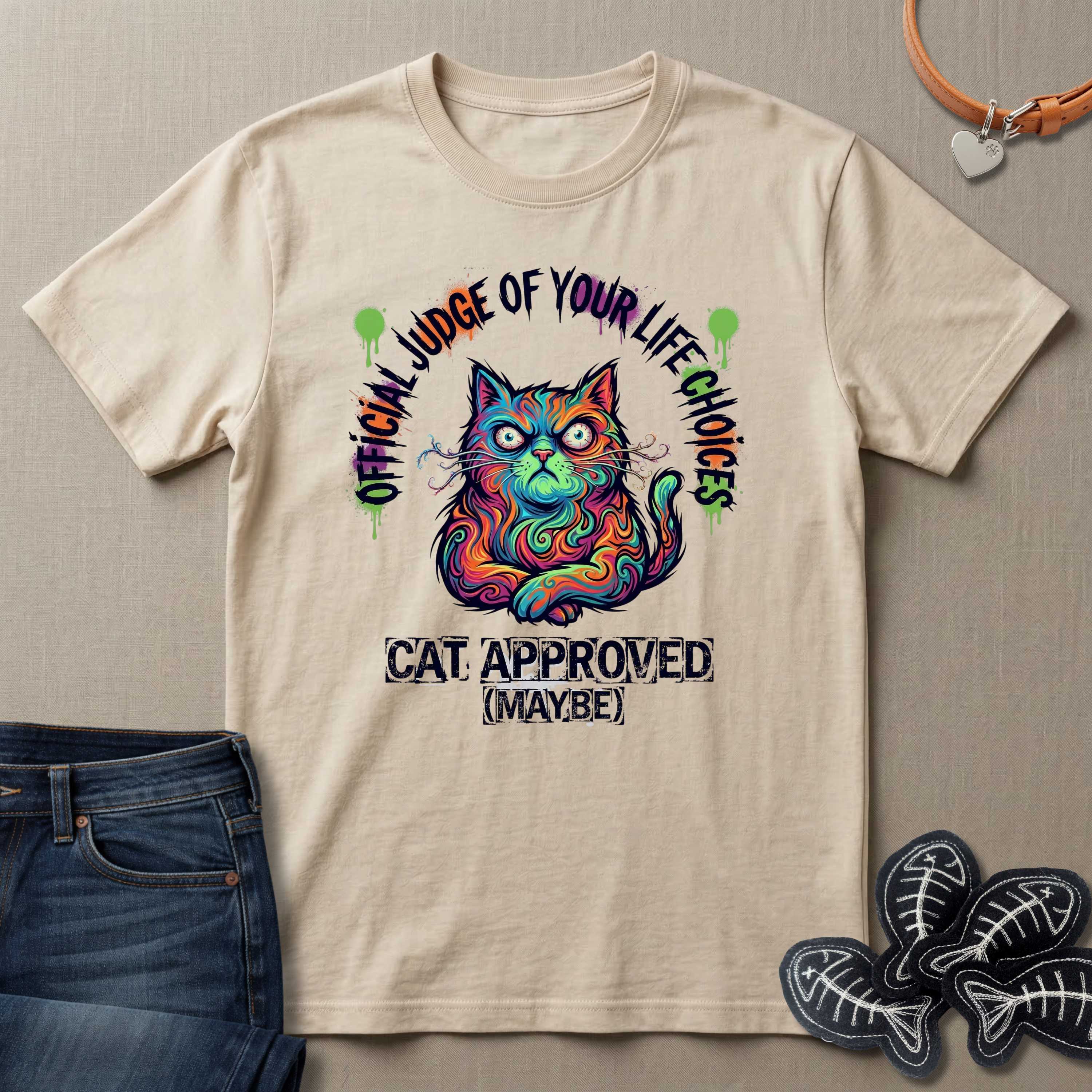 Official Judge of Life Choices Cat T-Shirt