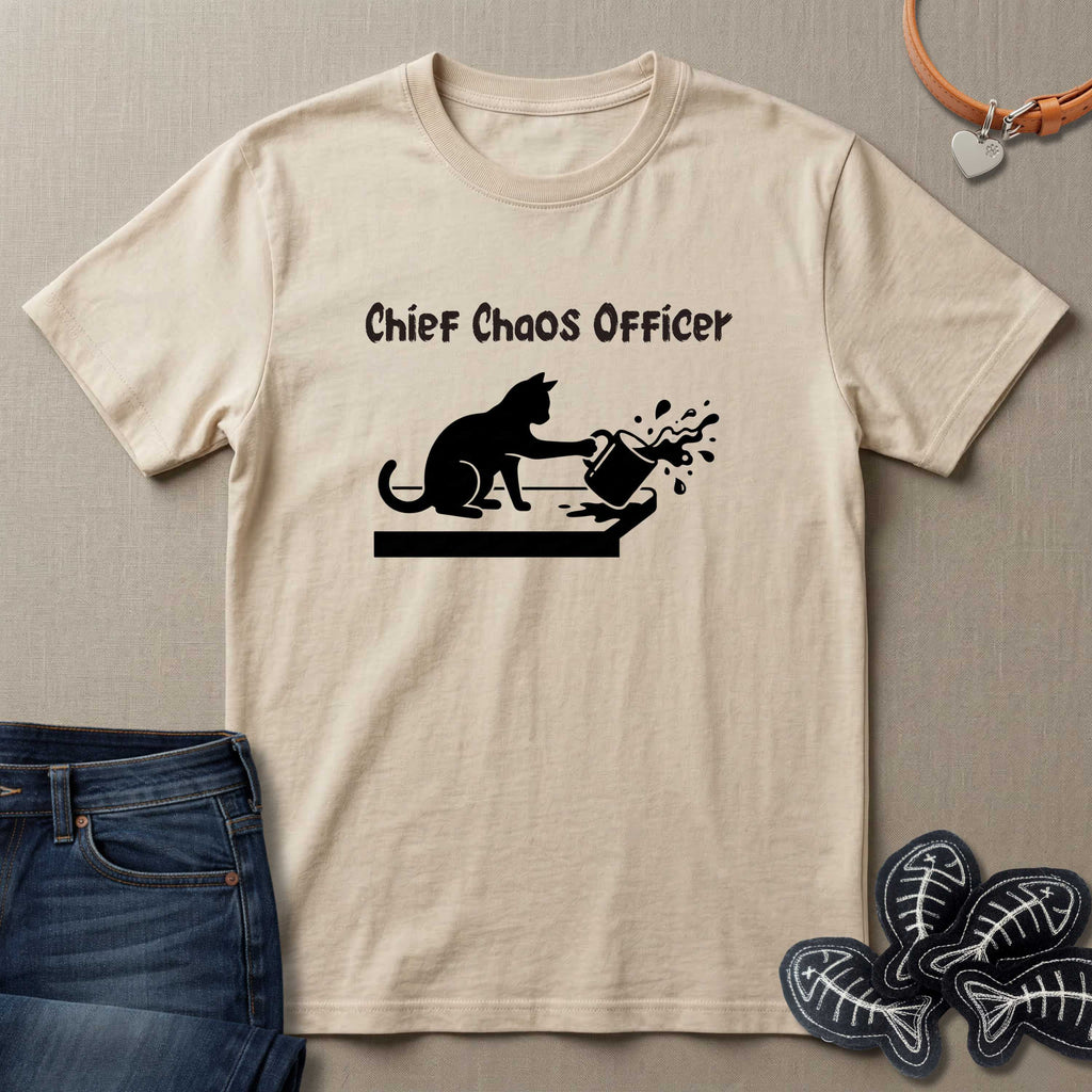 Chief Chaos Officer Cat T-Shirt