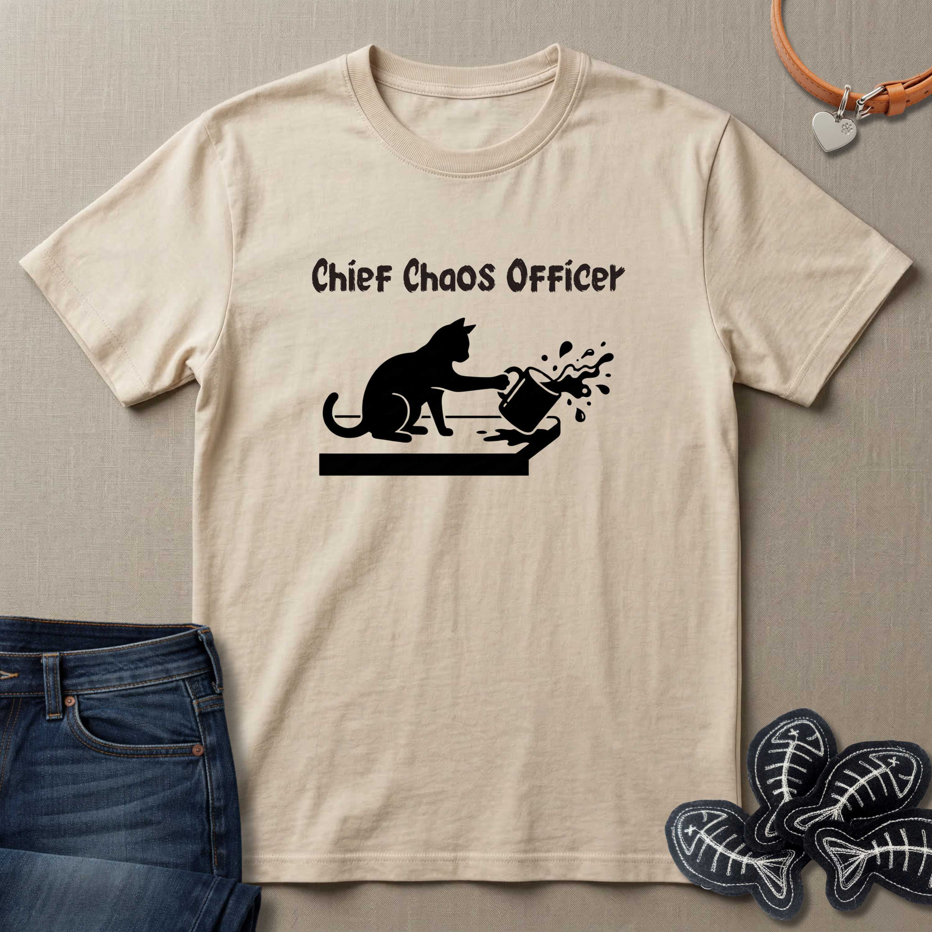 Chief Chaos Officer Cat T-Shirt