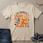 All You Need is Love and a Cat T-Shirt