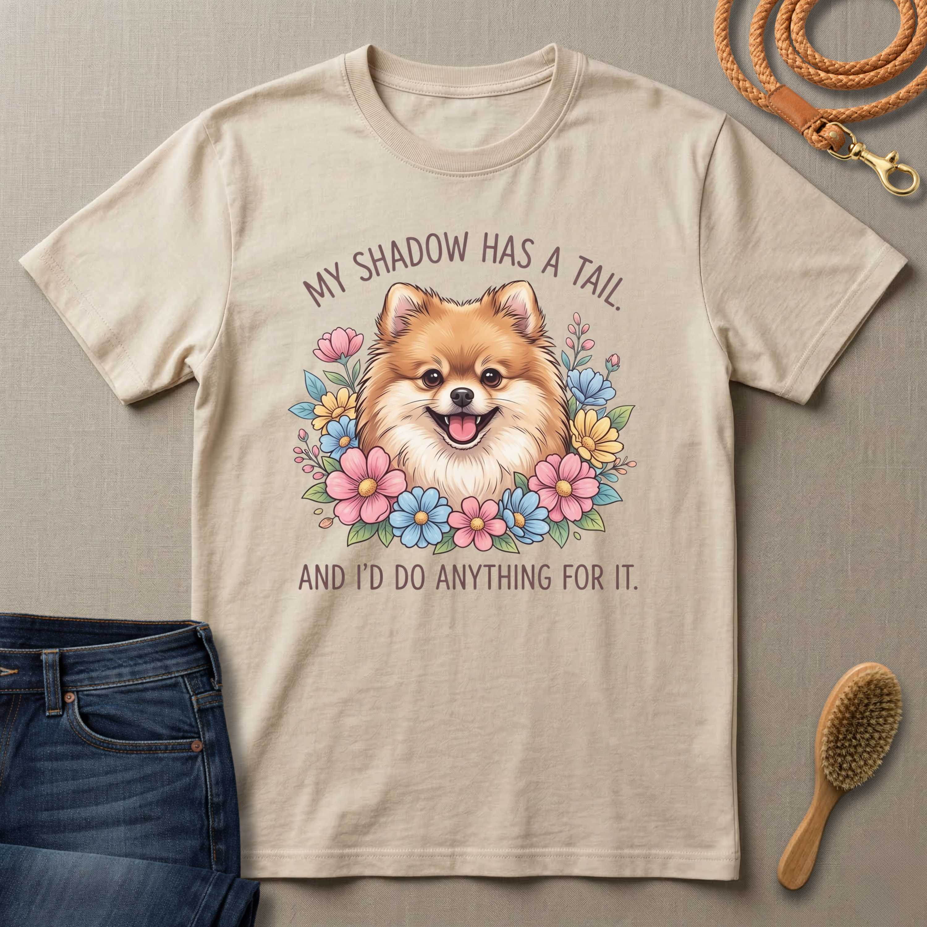 My Shadow Has a Tail Dog T-Shirt