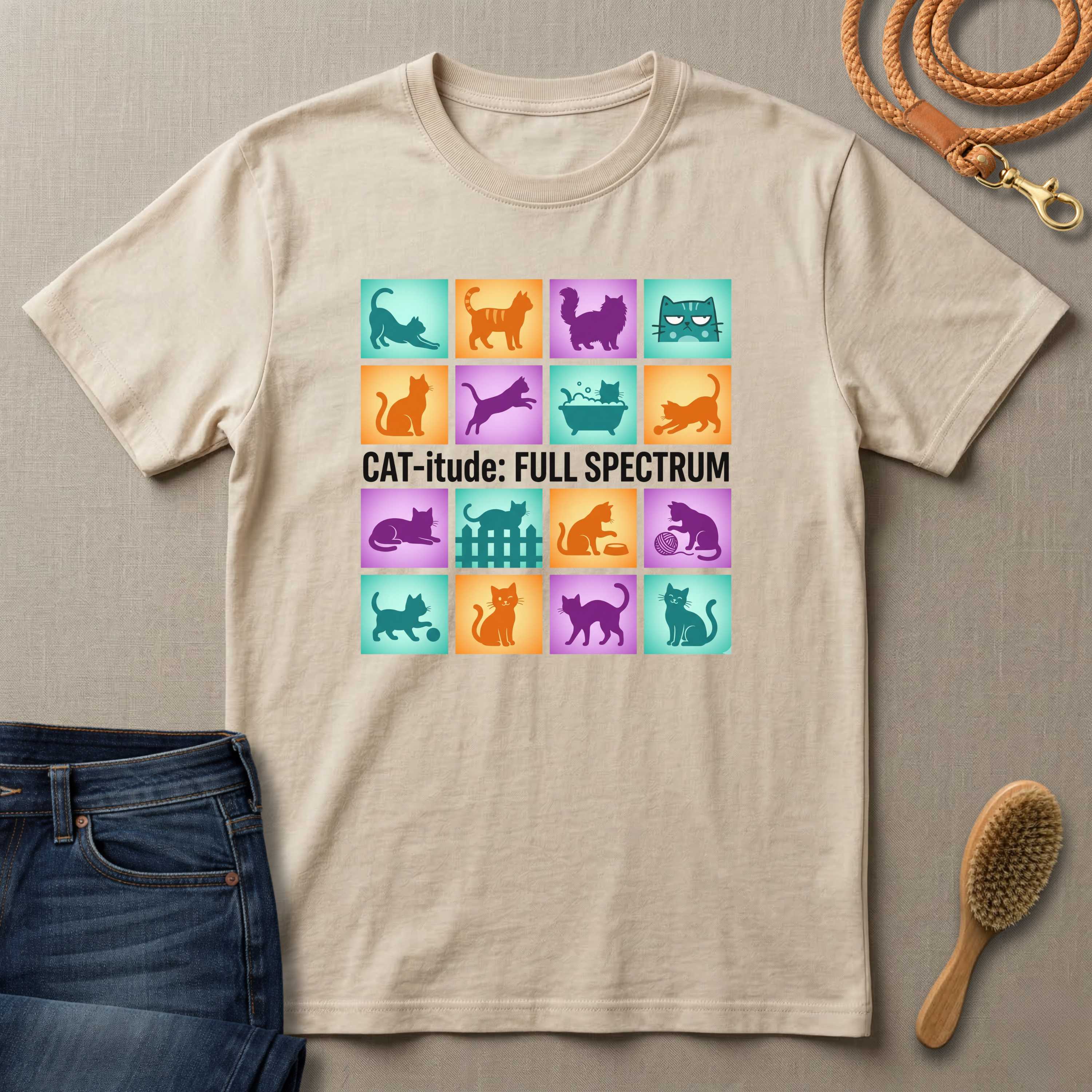 Catitude Full Spectrum Cat T-Shirt