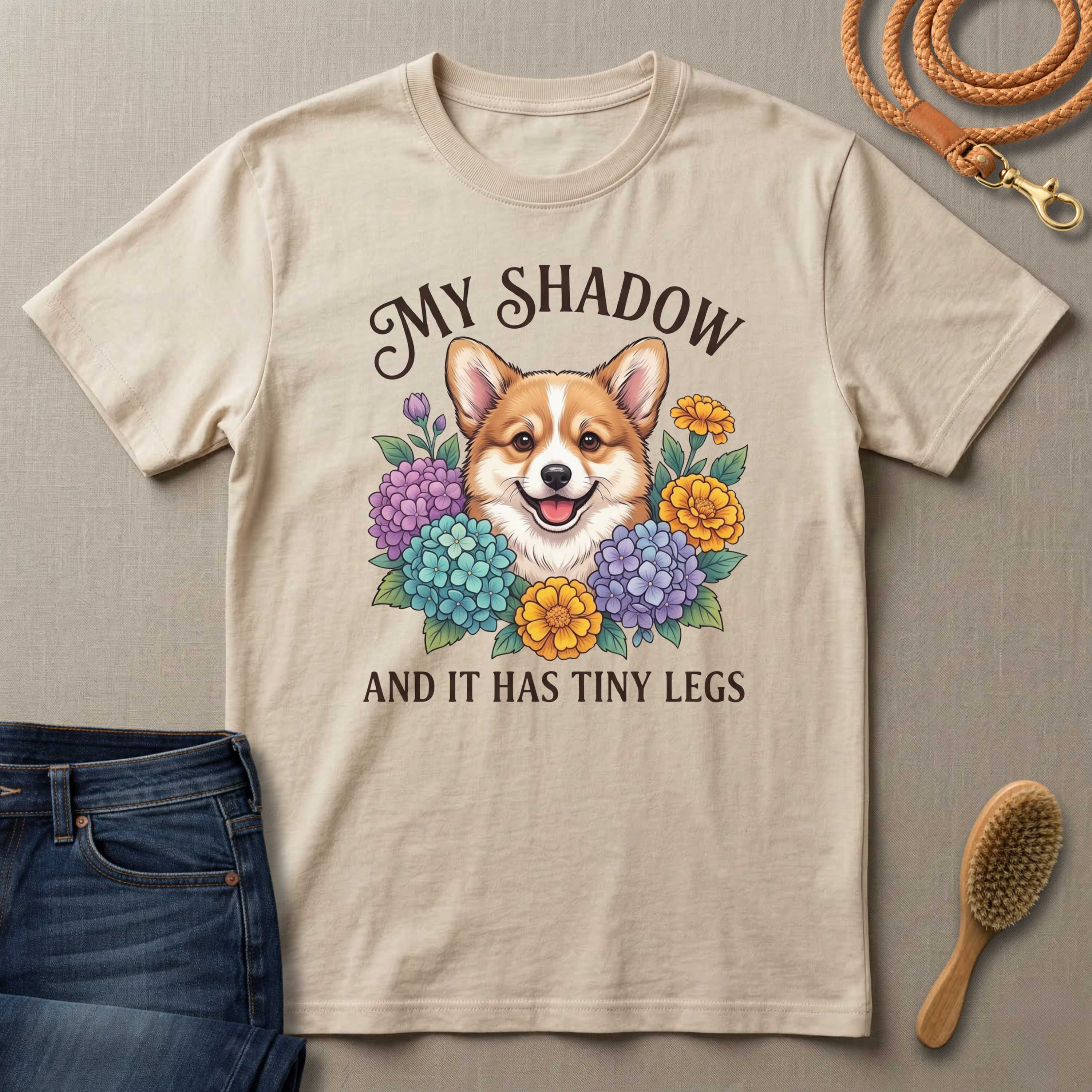 My Shadow Has Tiny Legs Dog T-Shirt