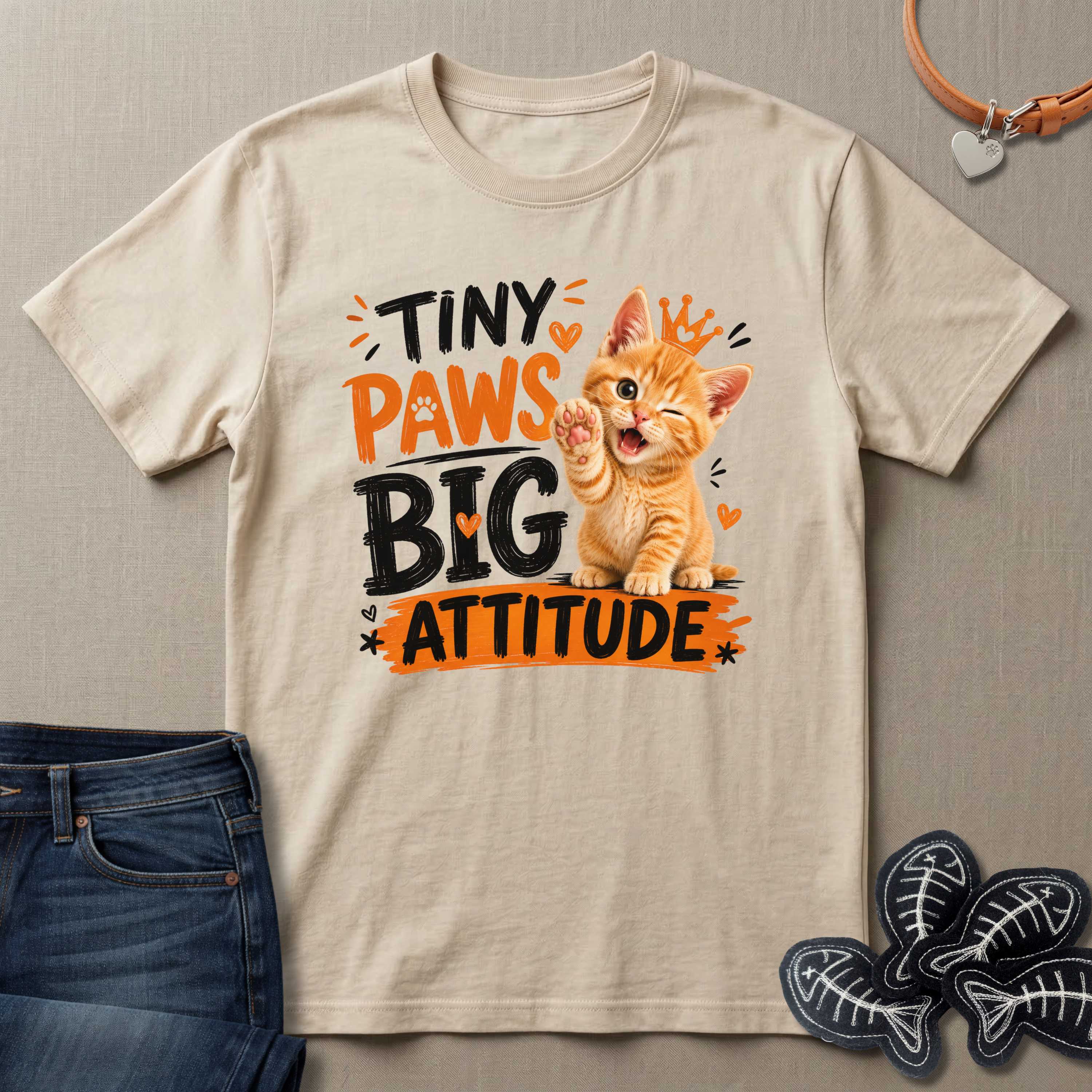 Tiny Paws Big Attitude T-Shirt