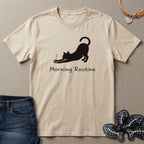 Morning Routine Cat & Coffee T-Shirt