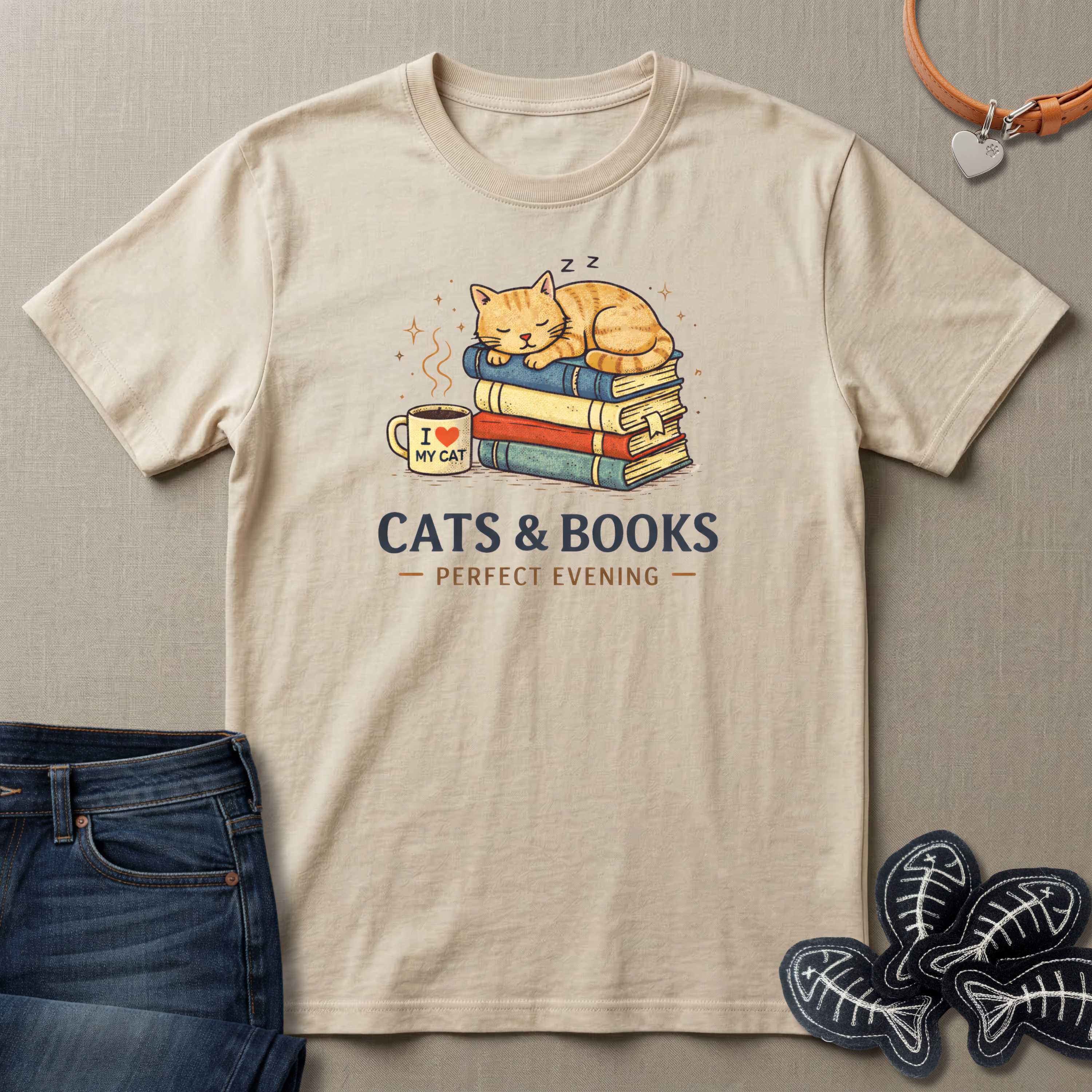 Cats & Books T-Shirt