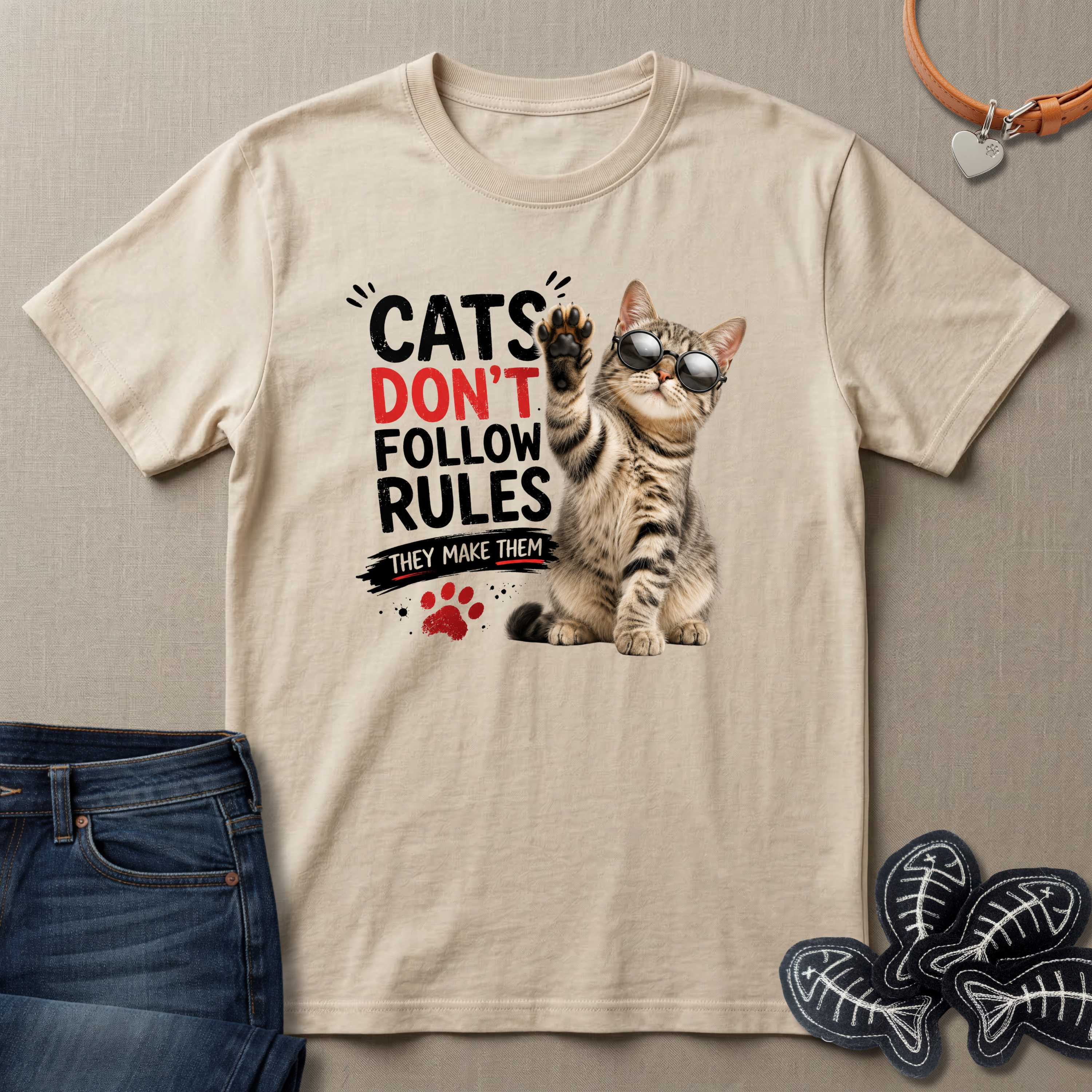 Cats Don't Follow Rules T-Shirt