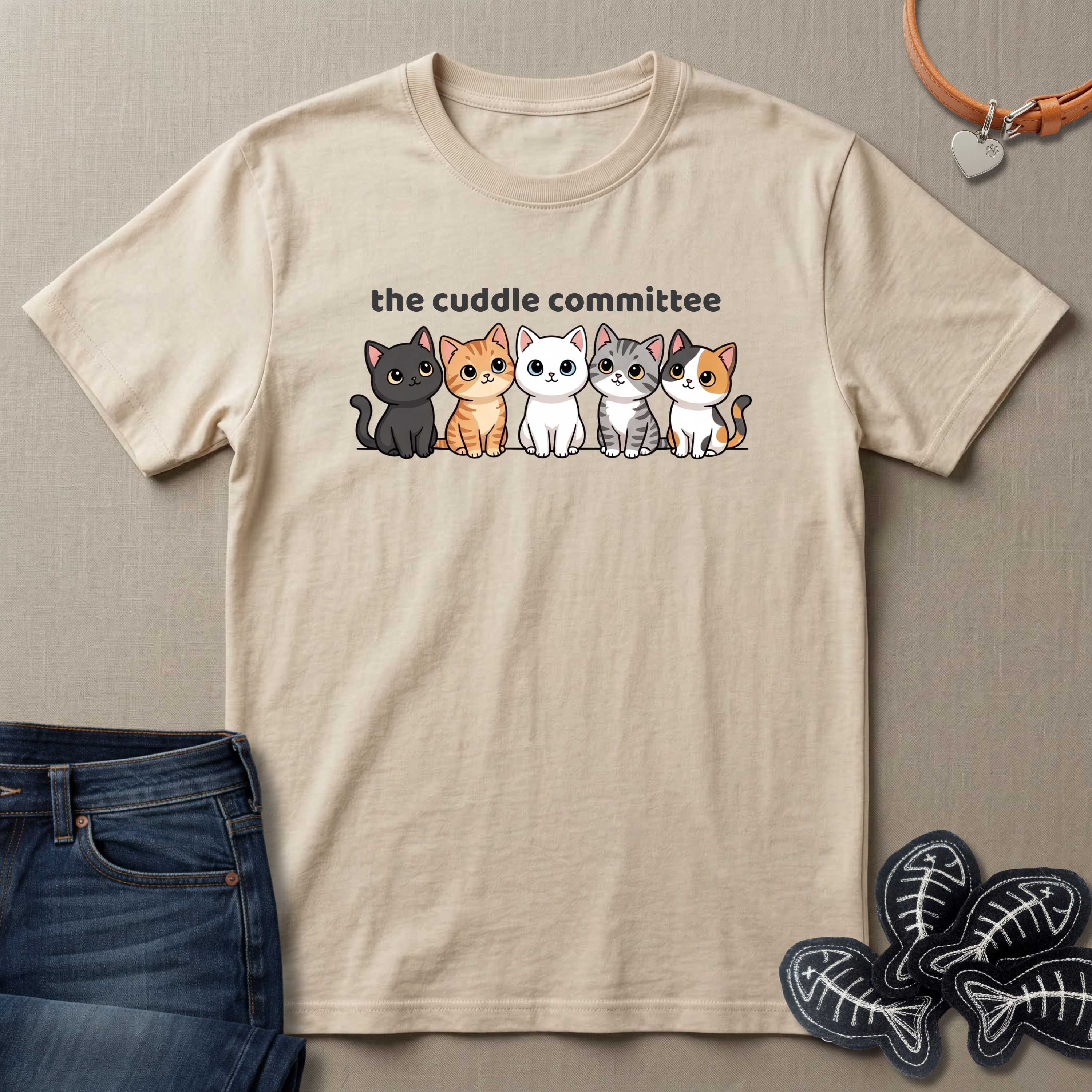 The Cuddle Committee Cat T-Shirt
