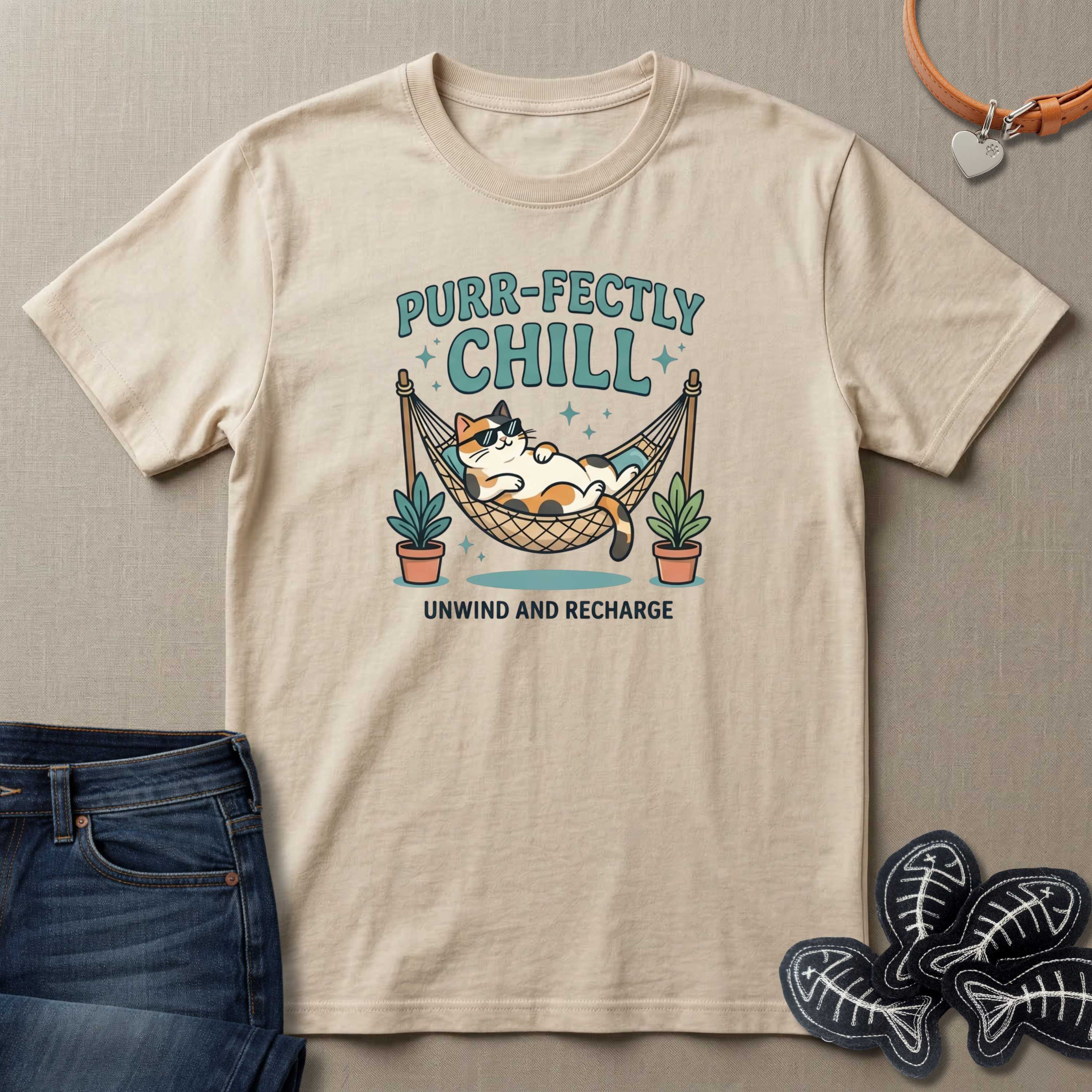 Purr-fectly Chill Cat T-Shirt