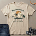 Home is Where the Cat is - Even on Wheels T-Shirt