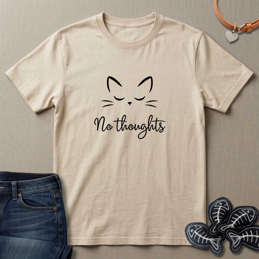 No Thoughts Cat T-Shirt