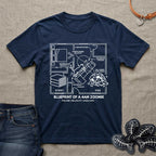 Blueprint of a 4AM Zoomie Cat T-Shirt