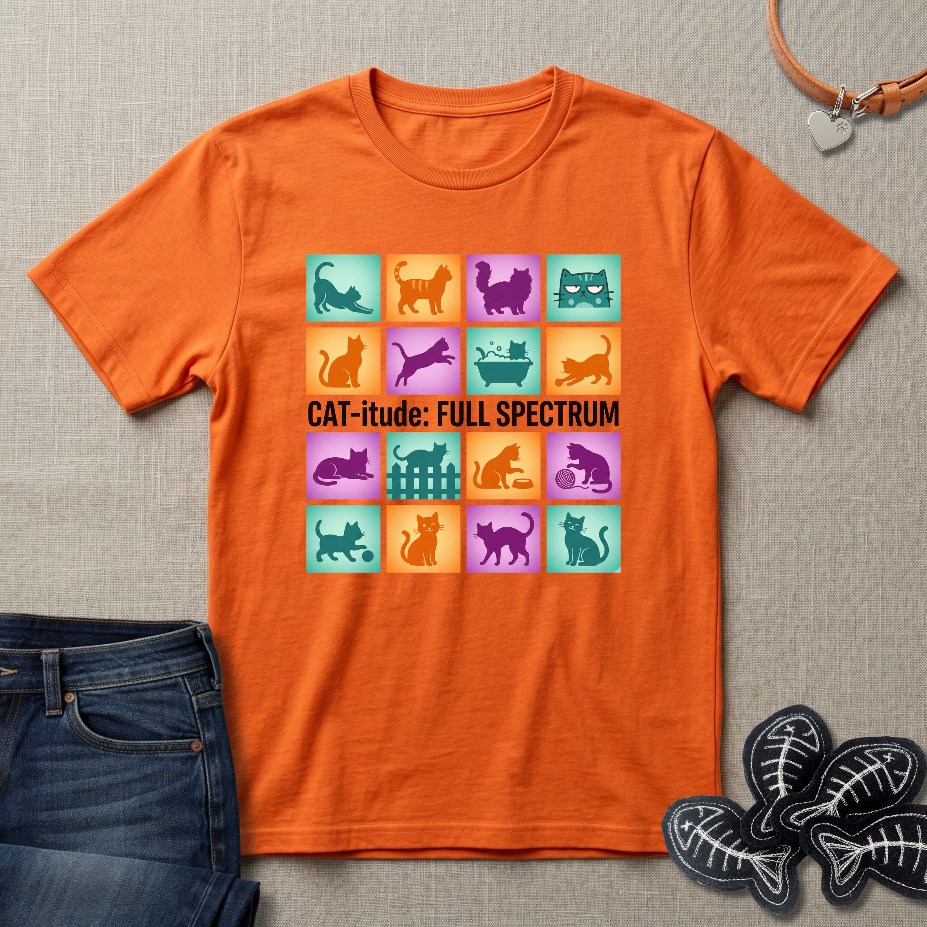 Catitude Full Spectrum Cat T-Shirt