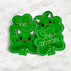 St. Patrick's Day Shamrock Catnip Toys – Handmade Set of 4