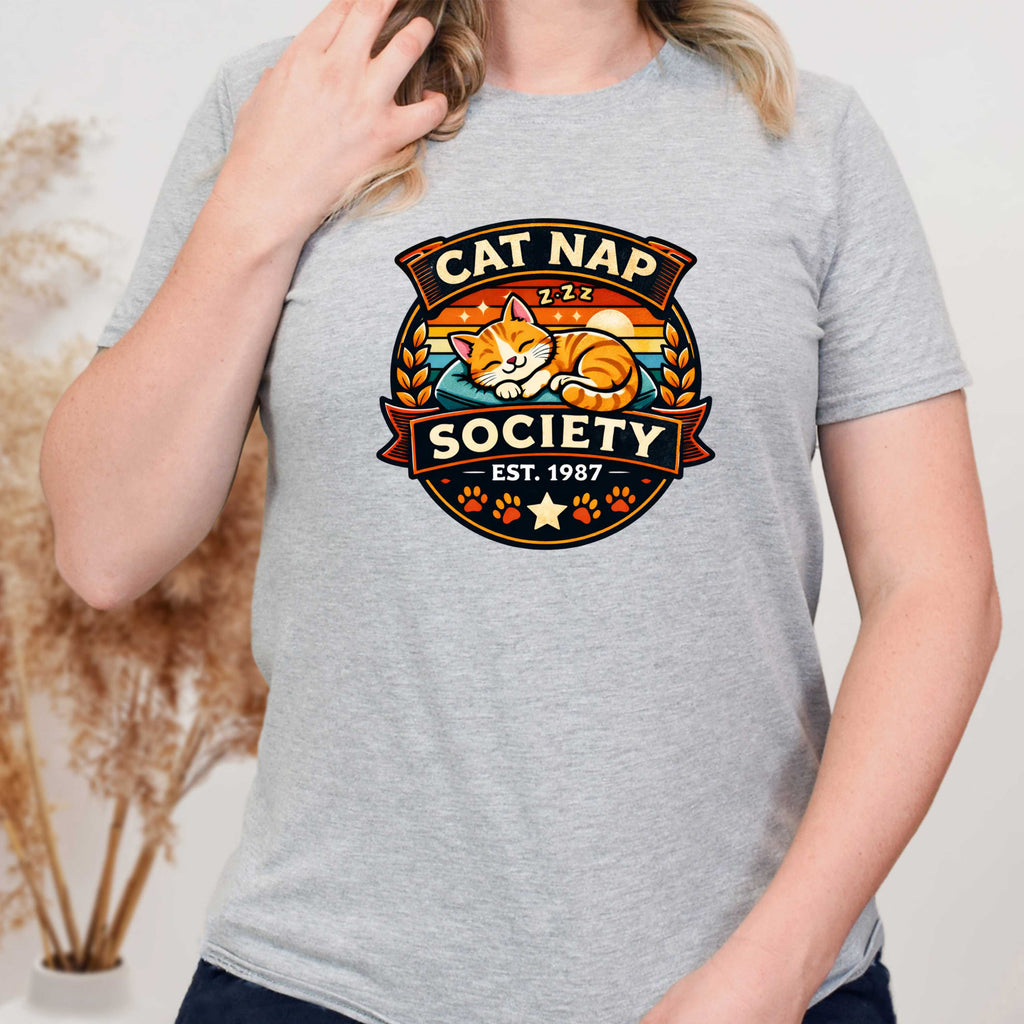 Cat Nap Society Orange Tabby T-Shirt