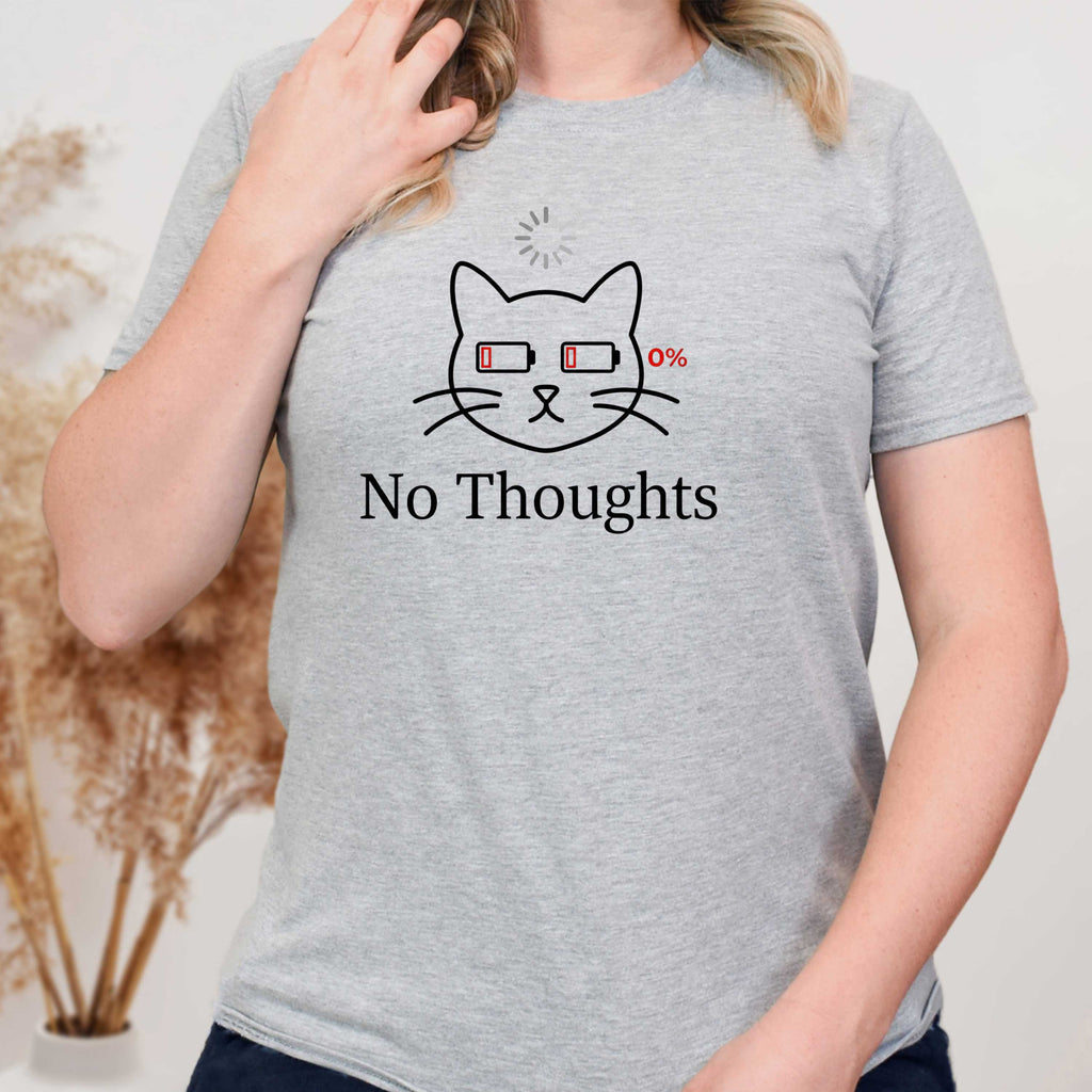 No Thoughts - Dead Battery T-Shirt
