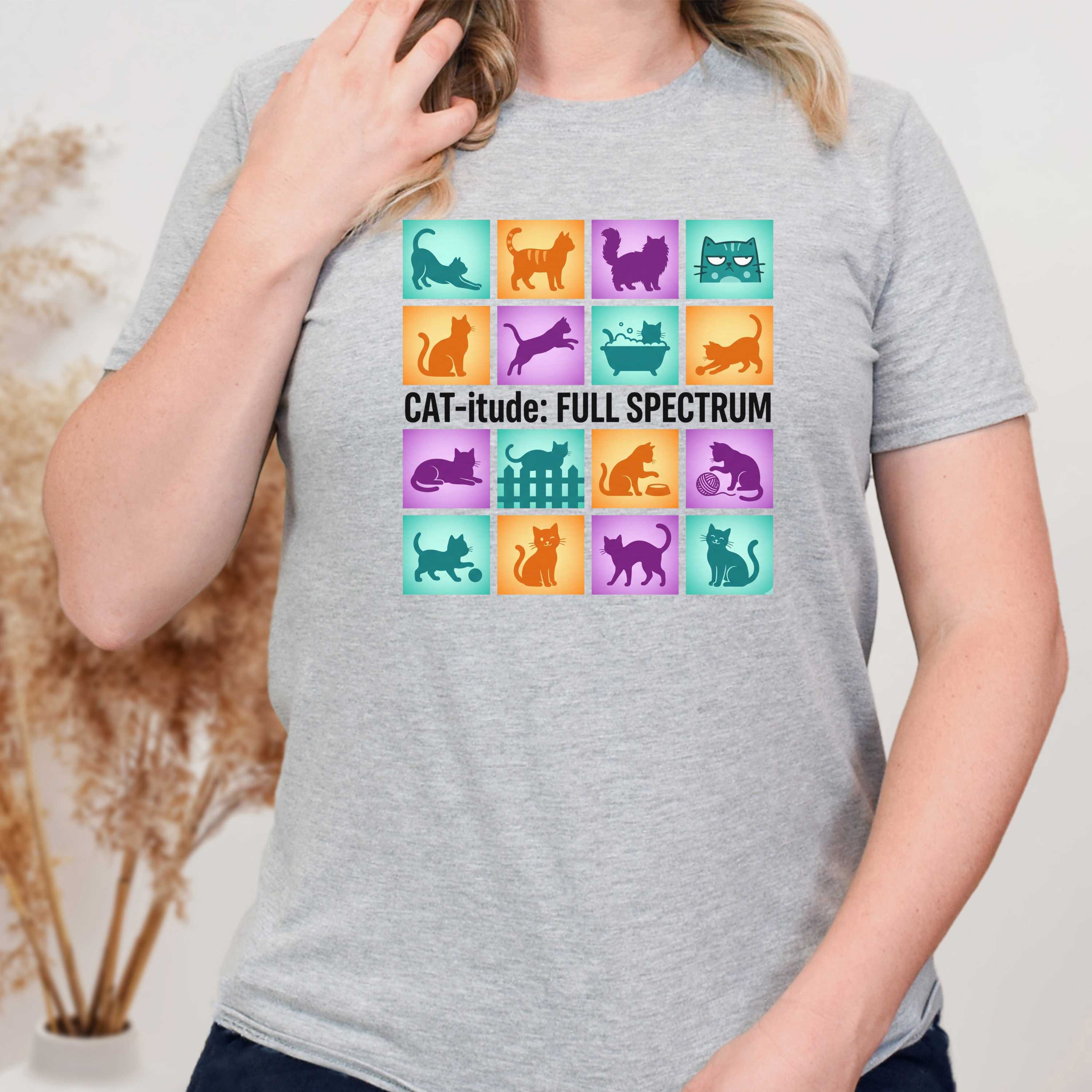 Catitude Full Spectrum Cat T-Shirt