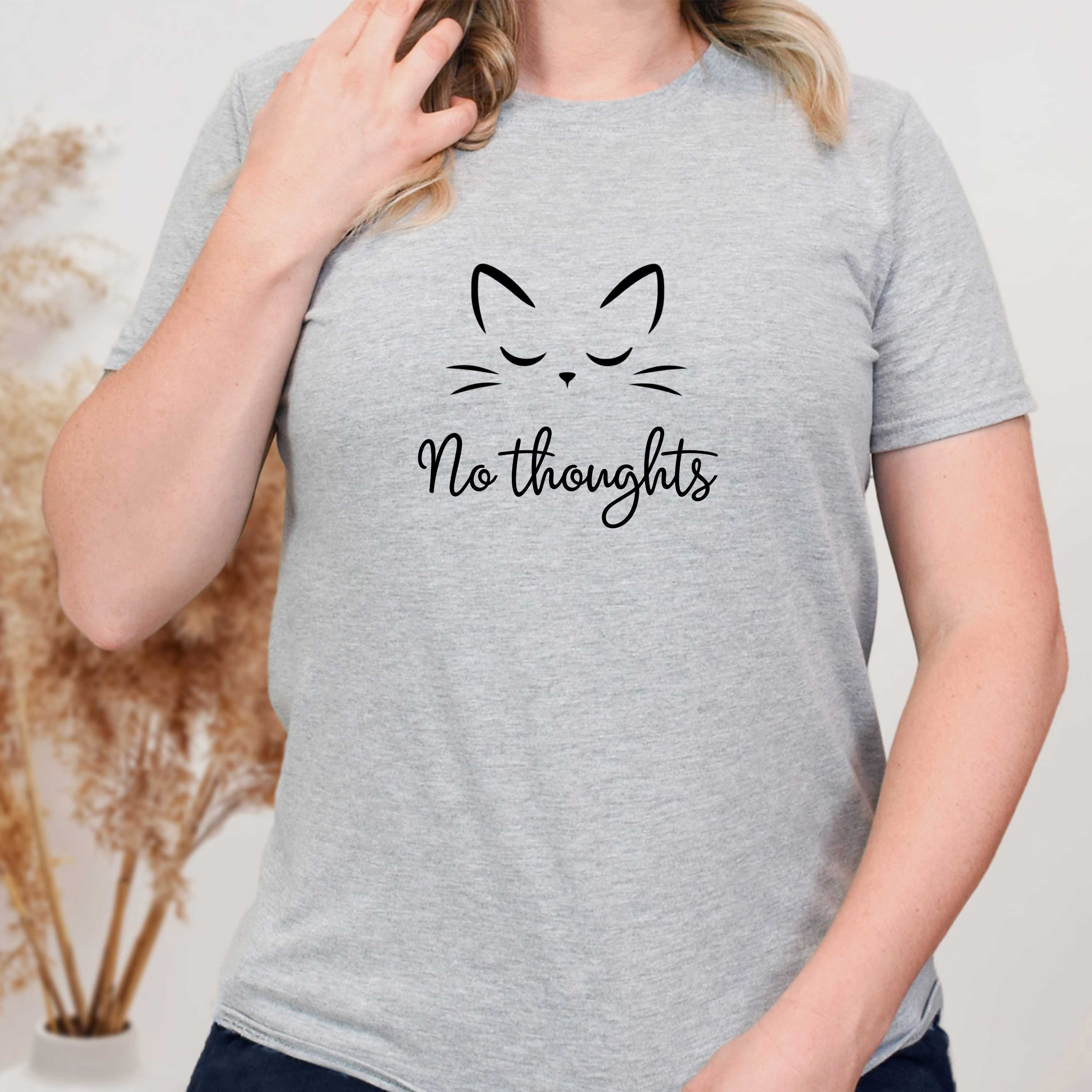 No Thoughts Cat T-Shirt