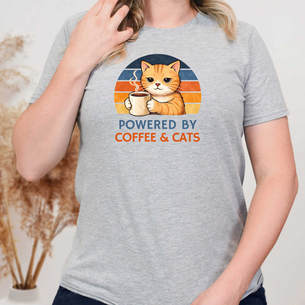 Powered by Coffee & Cats T-Shirt