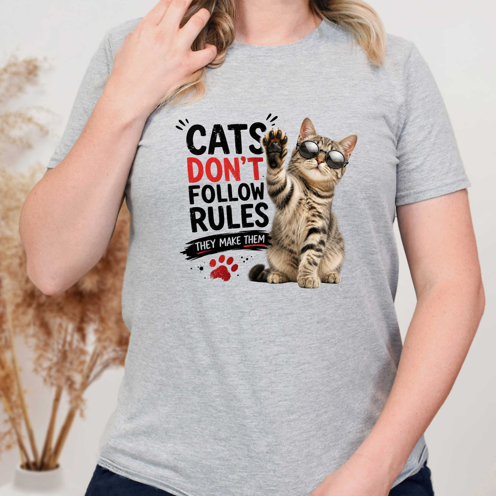 Cats Don't Follow Rules T-Shirt