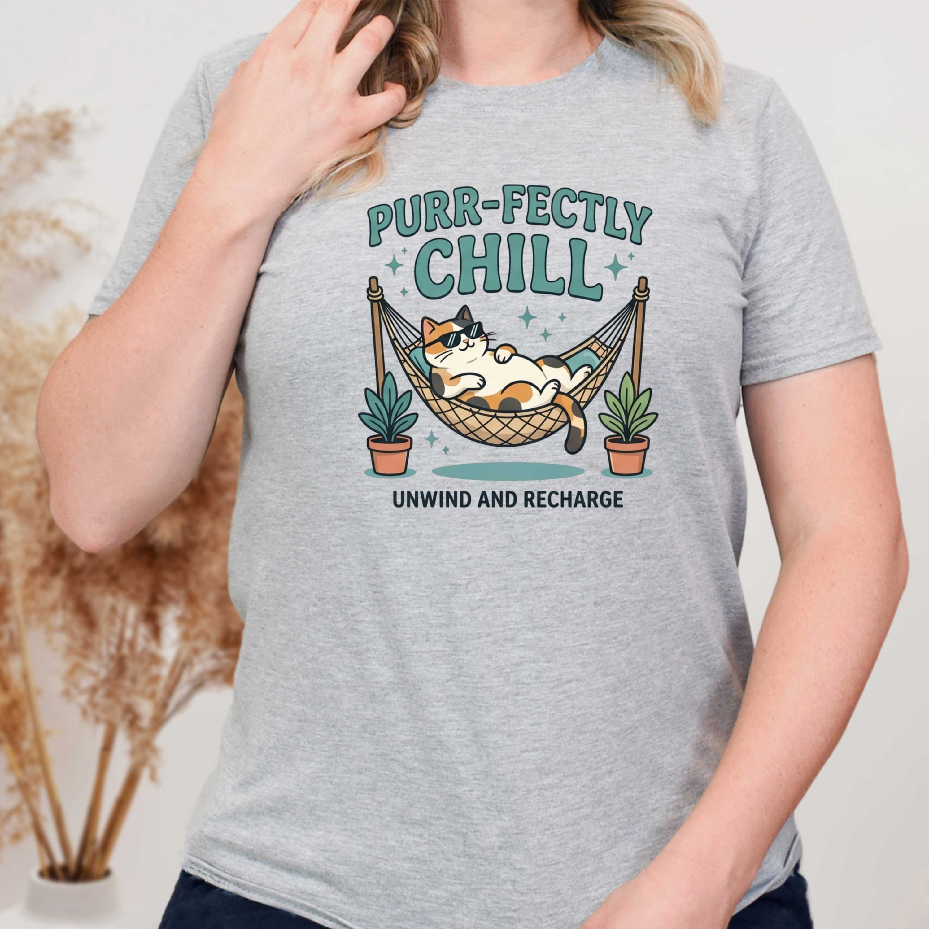 Purr-fectly Chill Cat T-Shirt