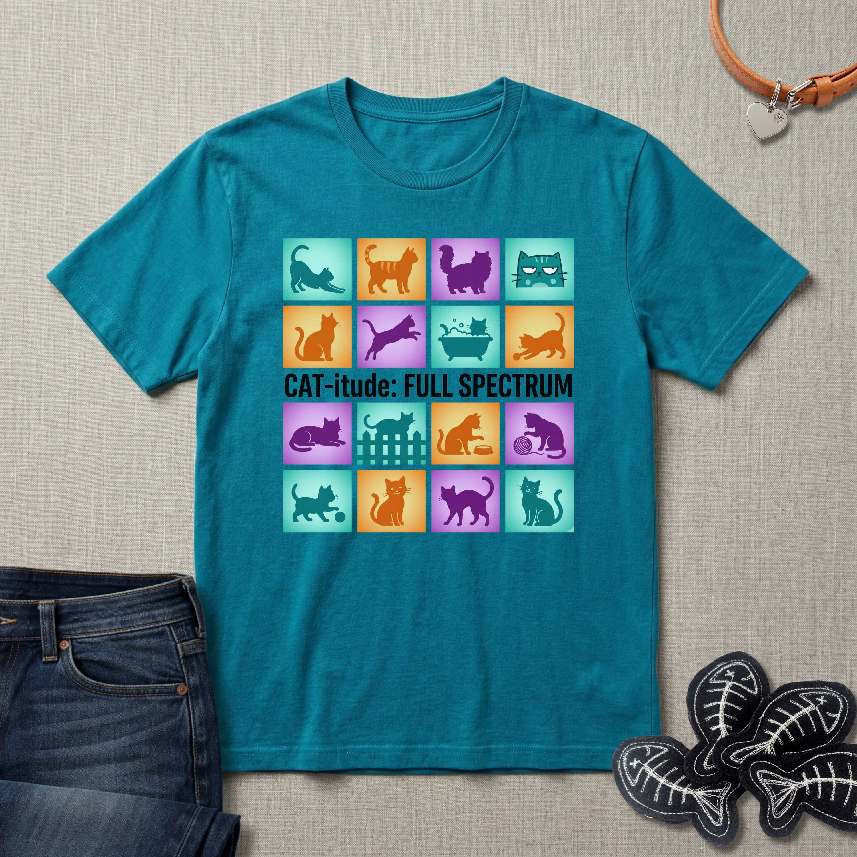 Catitude Full Spectrum Cat T-Shirt
