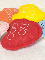 Conversation Heart Catnip Toys – Handmade Valentine's Set of 5