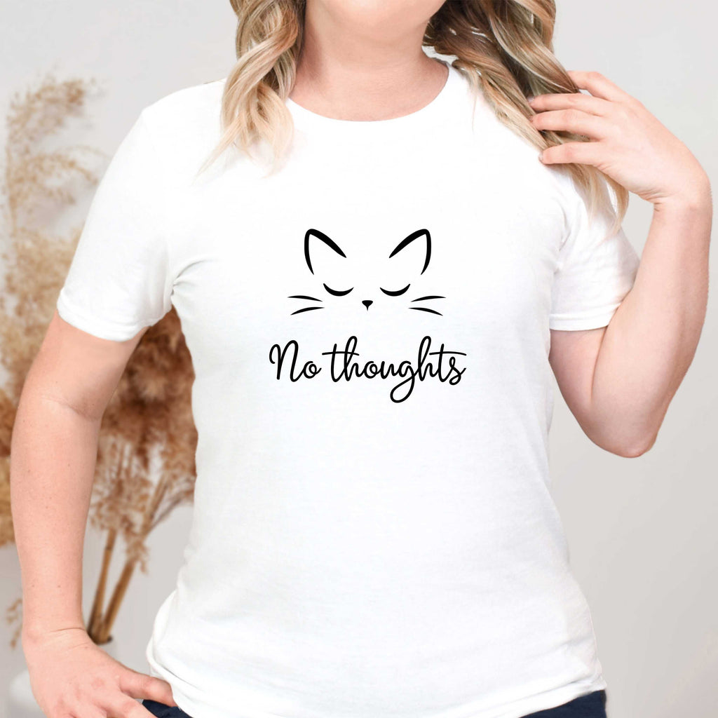 No Thoughts Cat T-Shirt