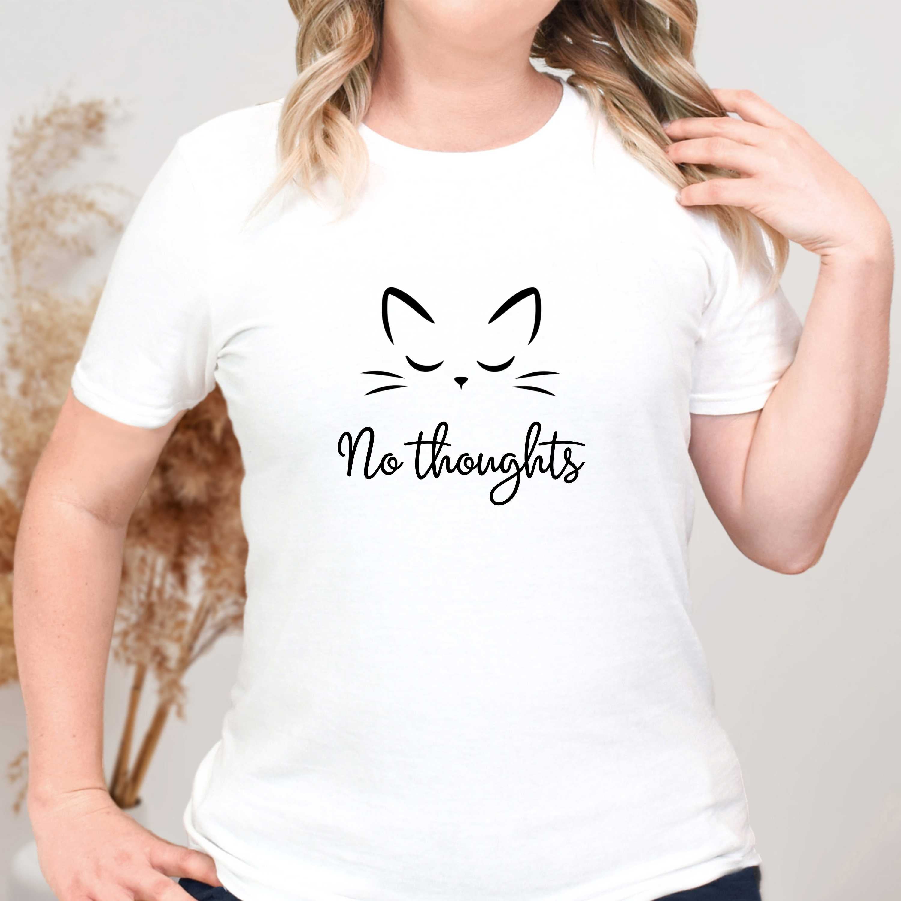 No Thoughts Cat T-Shirt