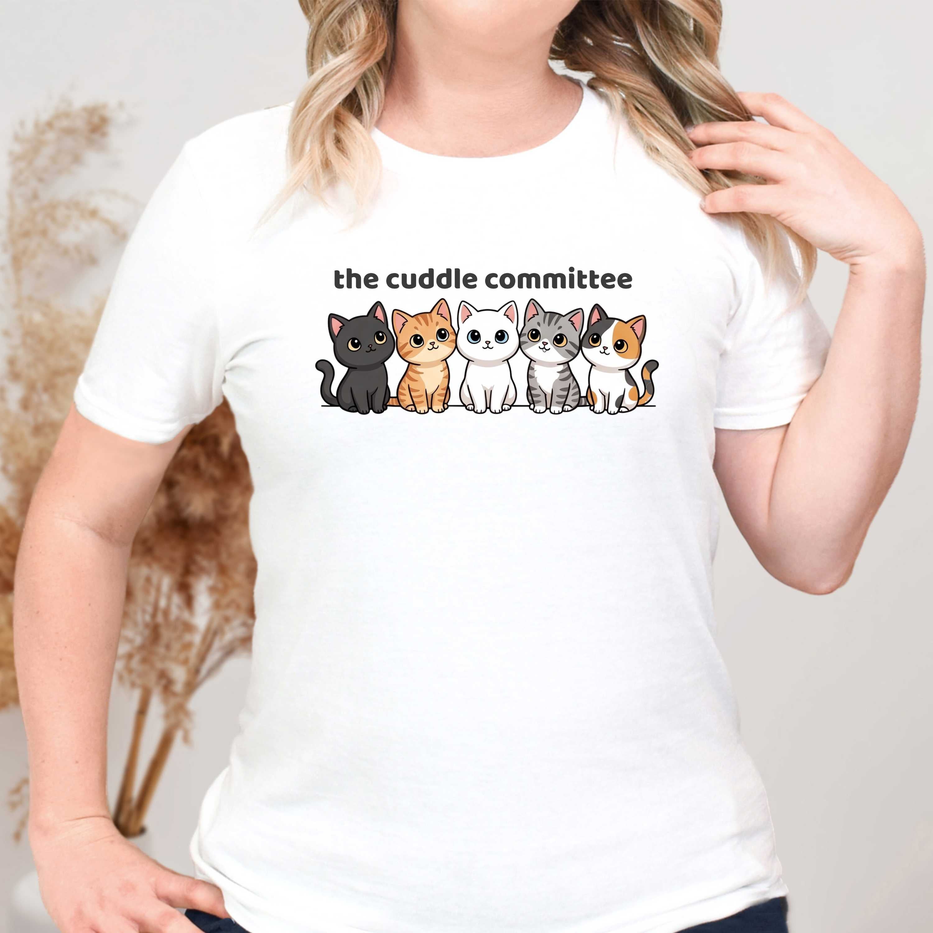 The Cuddle Committee Cat T-Shirt