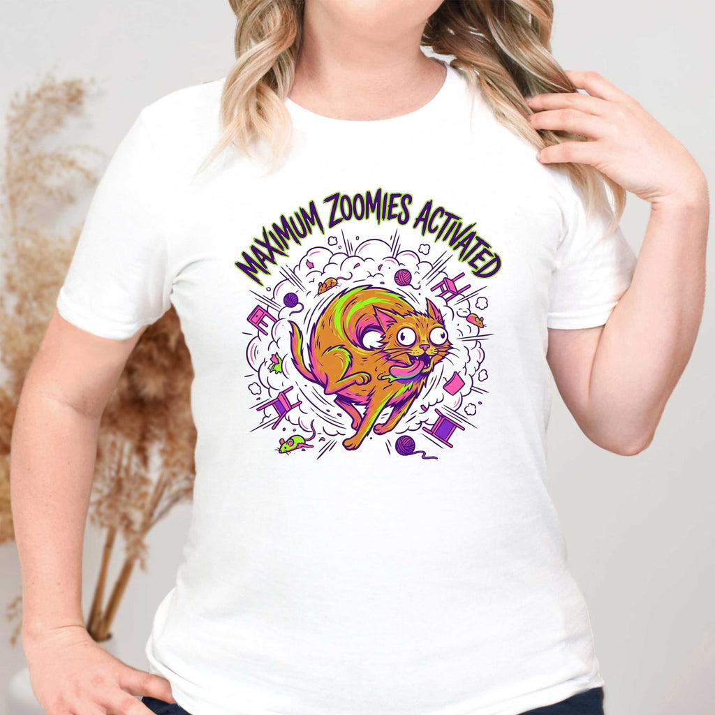 Maximum Zoomies Activated Cat T-Shirt