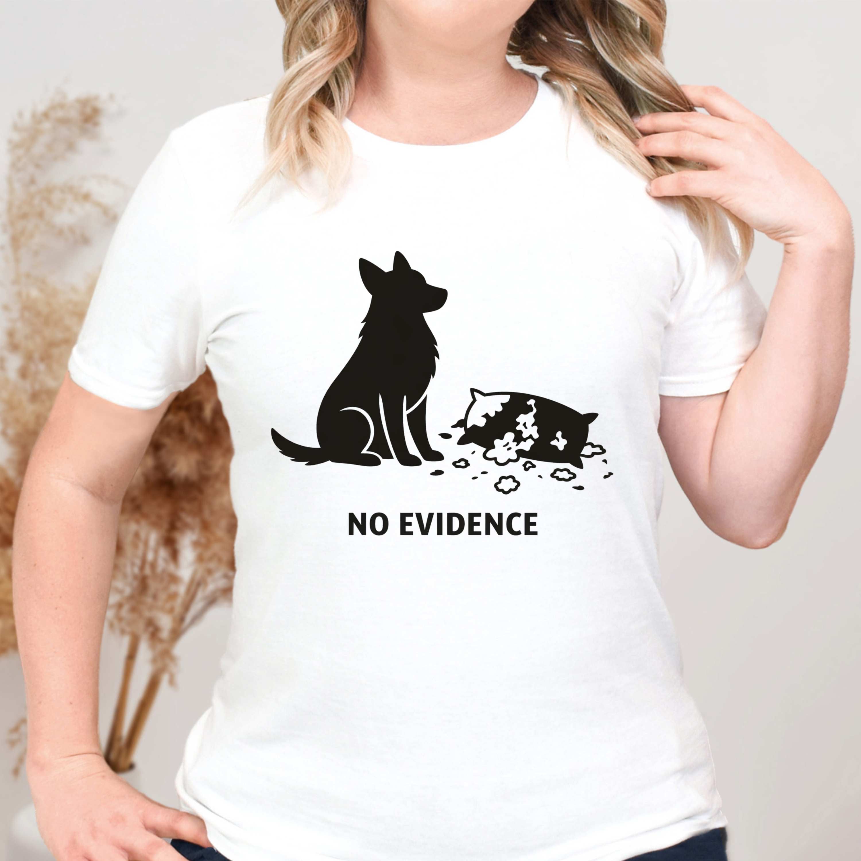 No Evidence - Dog & Pillow T-Shirt