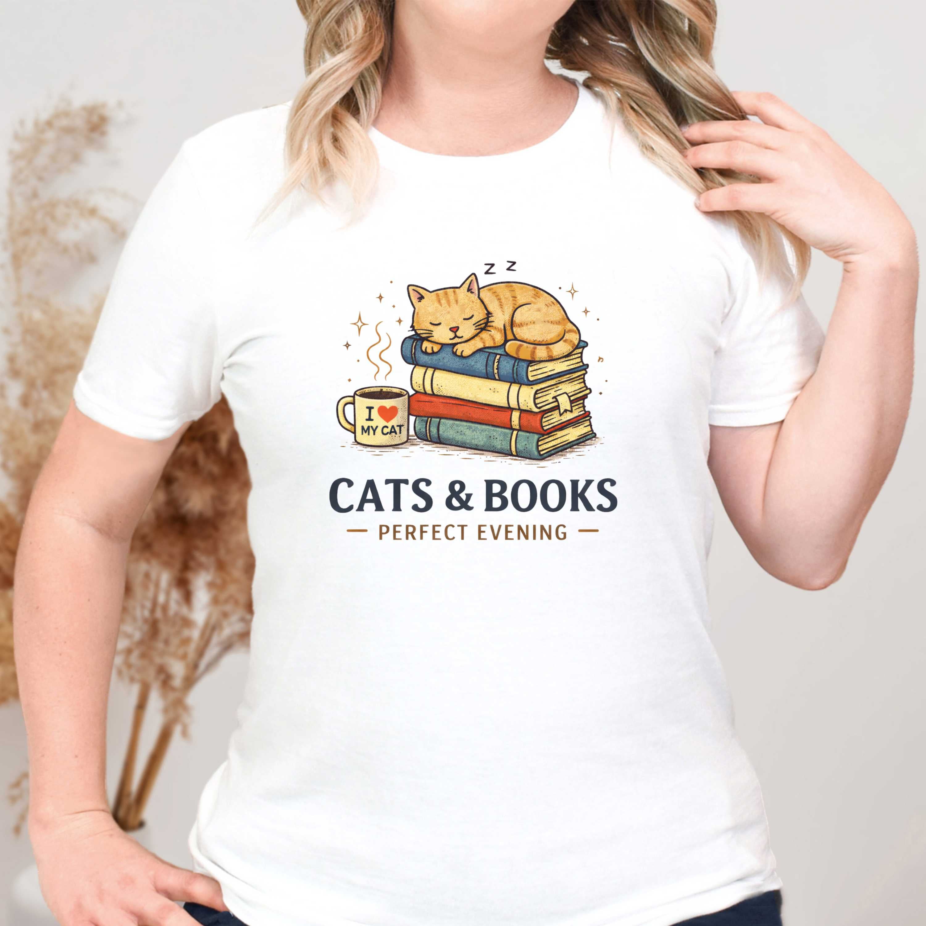Cats & Books T-Shirt